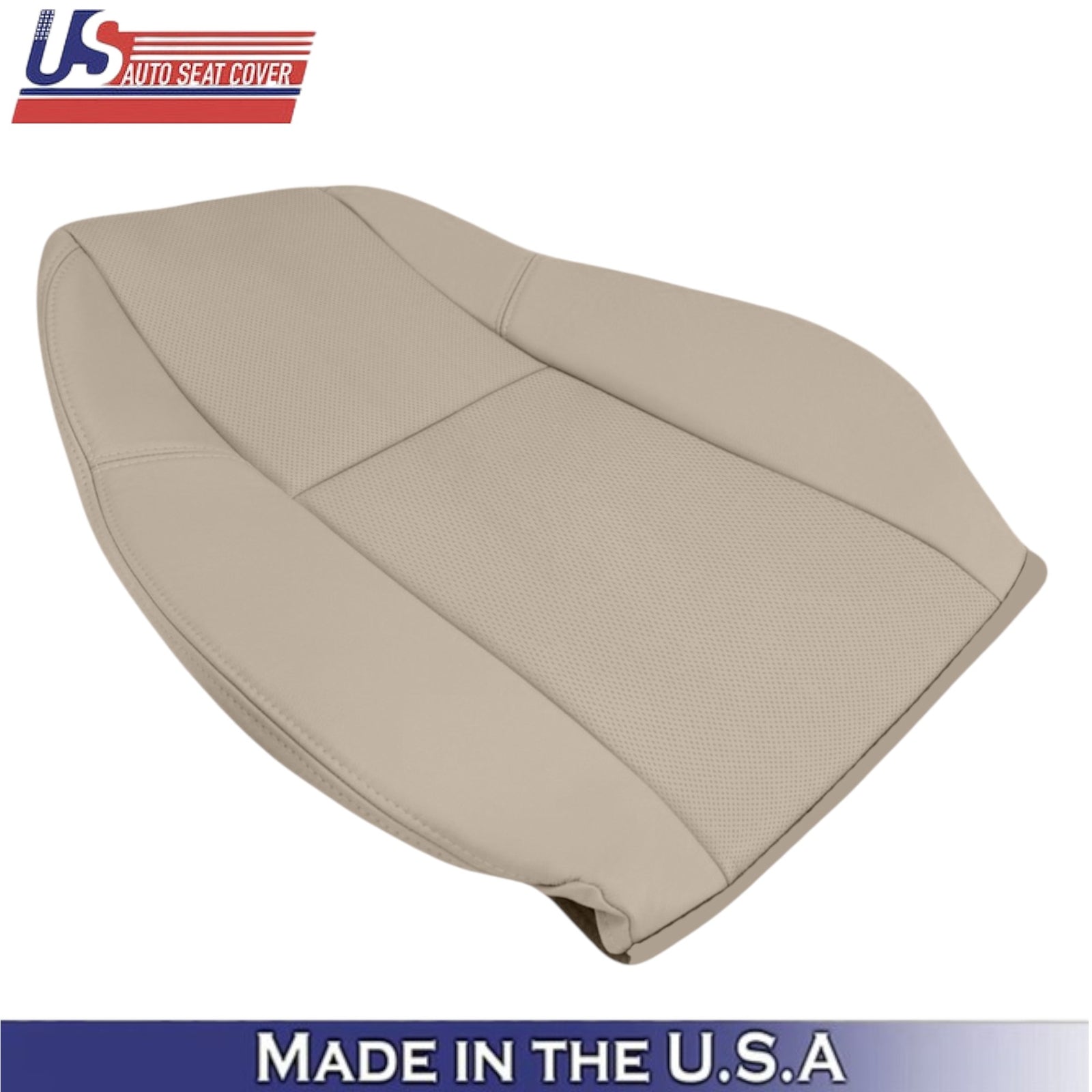 2012-2014 For Chevy Silverado 1500 LTZ Leatherette Passenger Top Seat Cover Tan