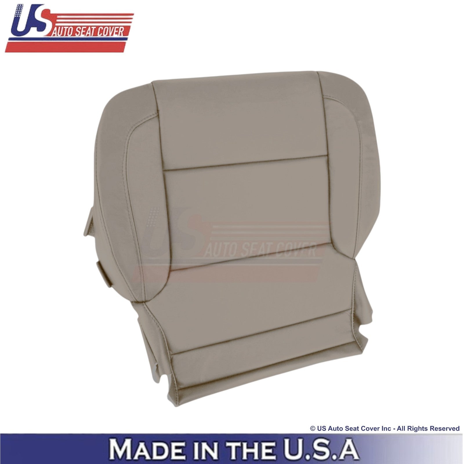 2014-2019 For Chevy Silverado 1500 LT LS Leatherette Front Seat Covers Dune Tan
