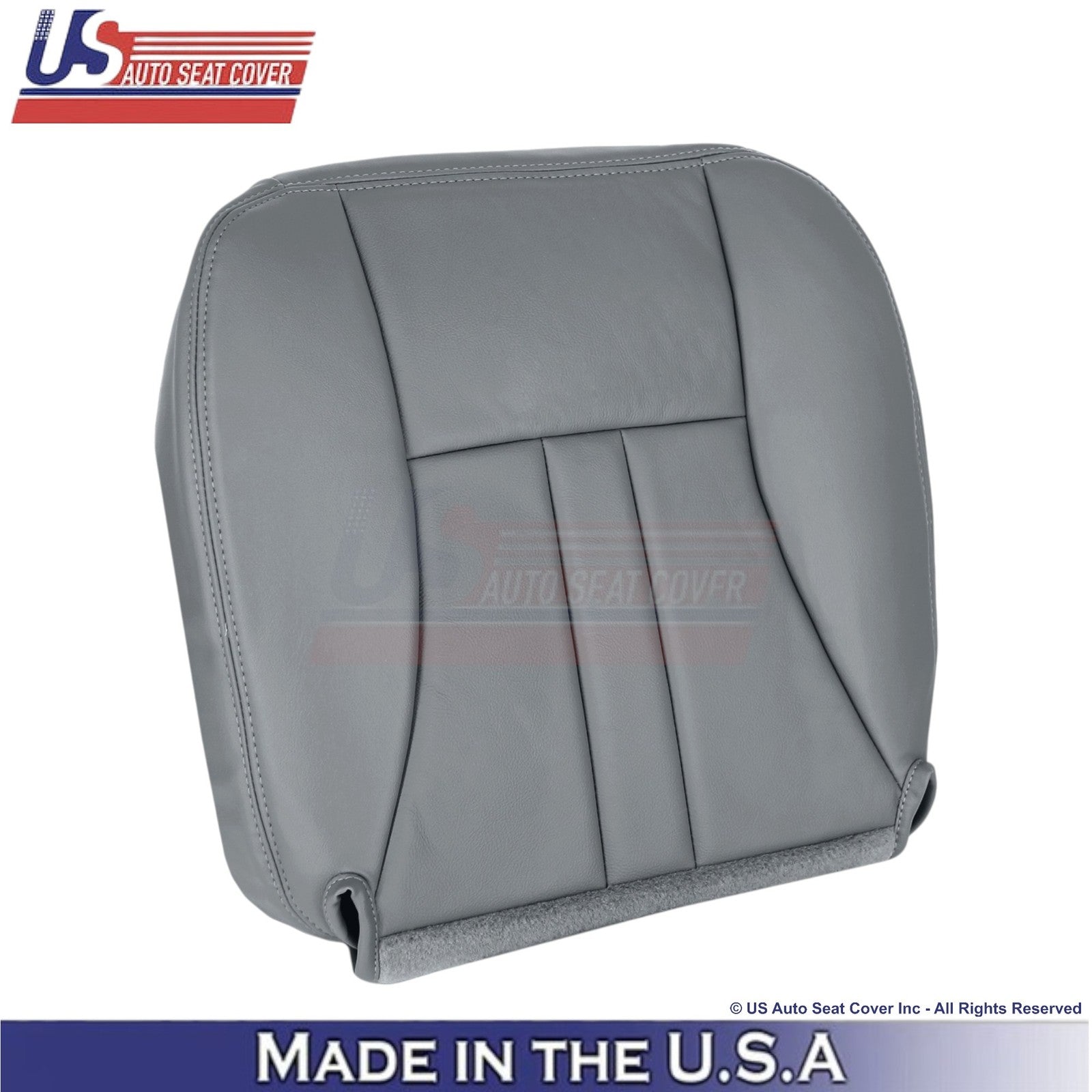 2004-07 For Chrysler Town & Country Leatherette Passenger Bottom Cover Med Gray