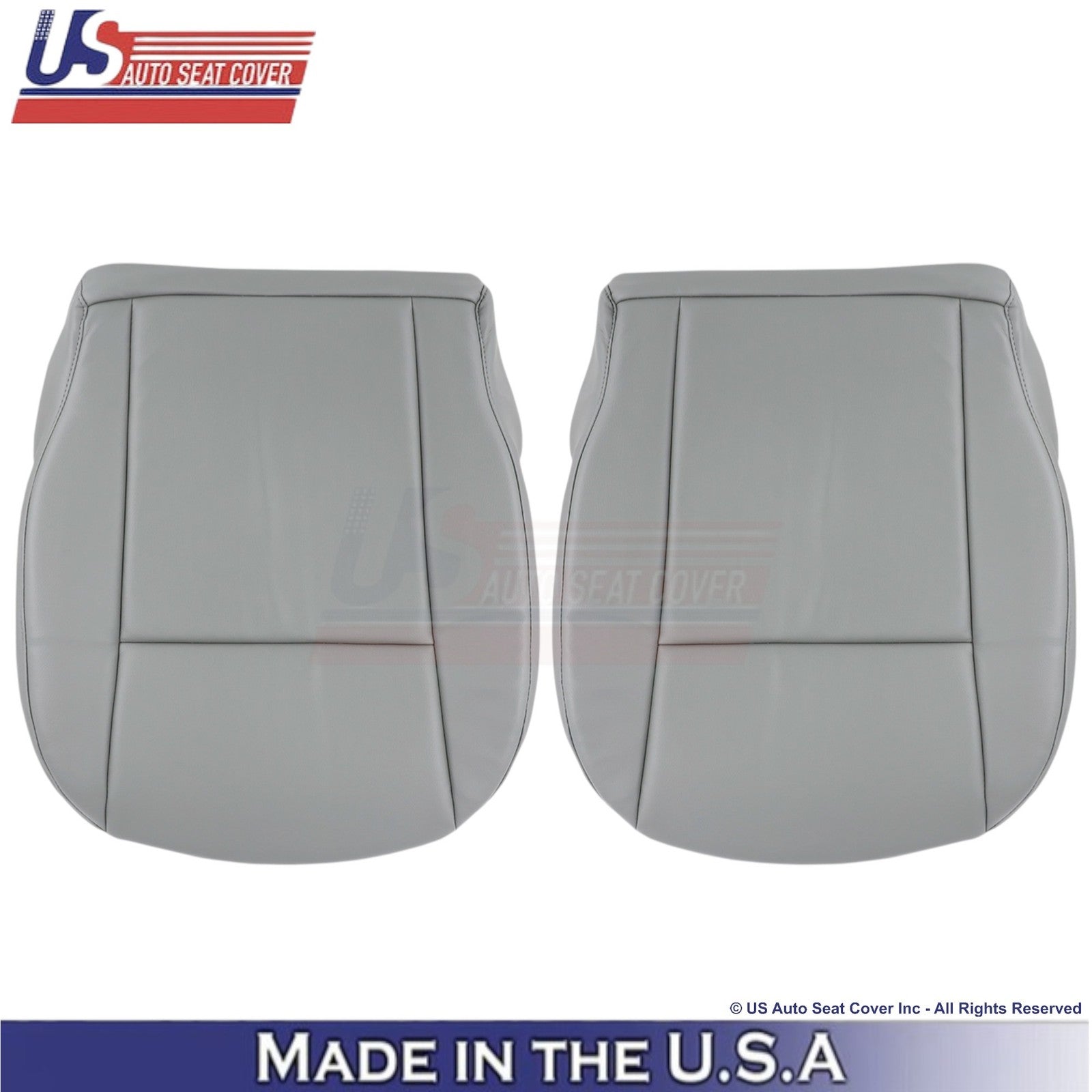 2010-2013 Fits Ford Transit Leatherette Front Bottom Replacement Covers Gray