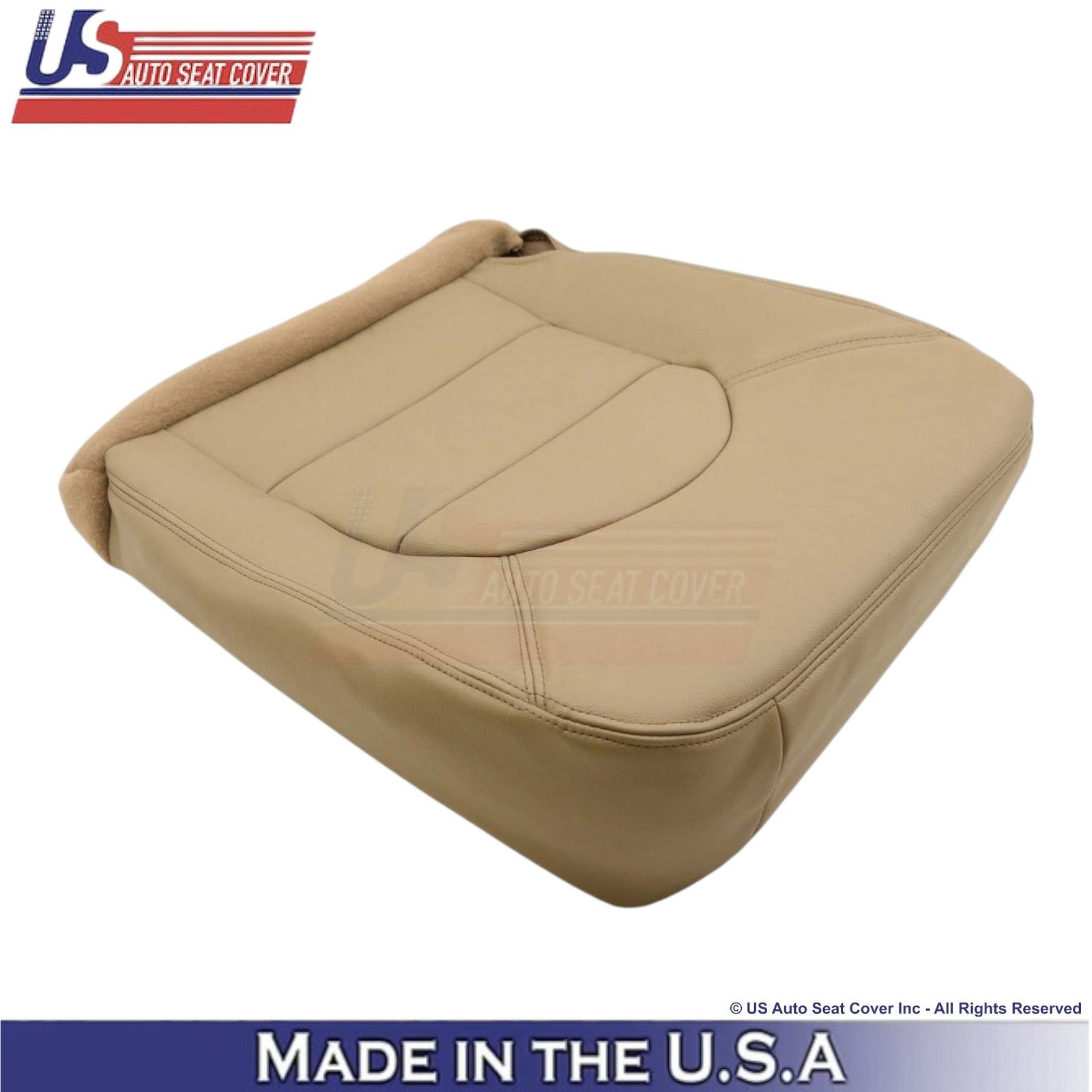 1998-2000 For Ford F250 Lariat Super Duty Leatherette Front Covers Prairie Tan