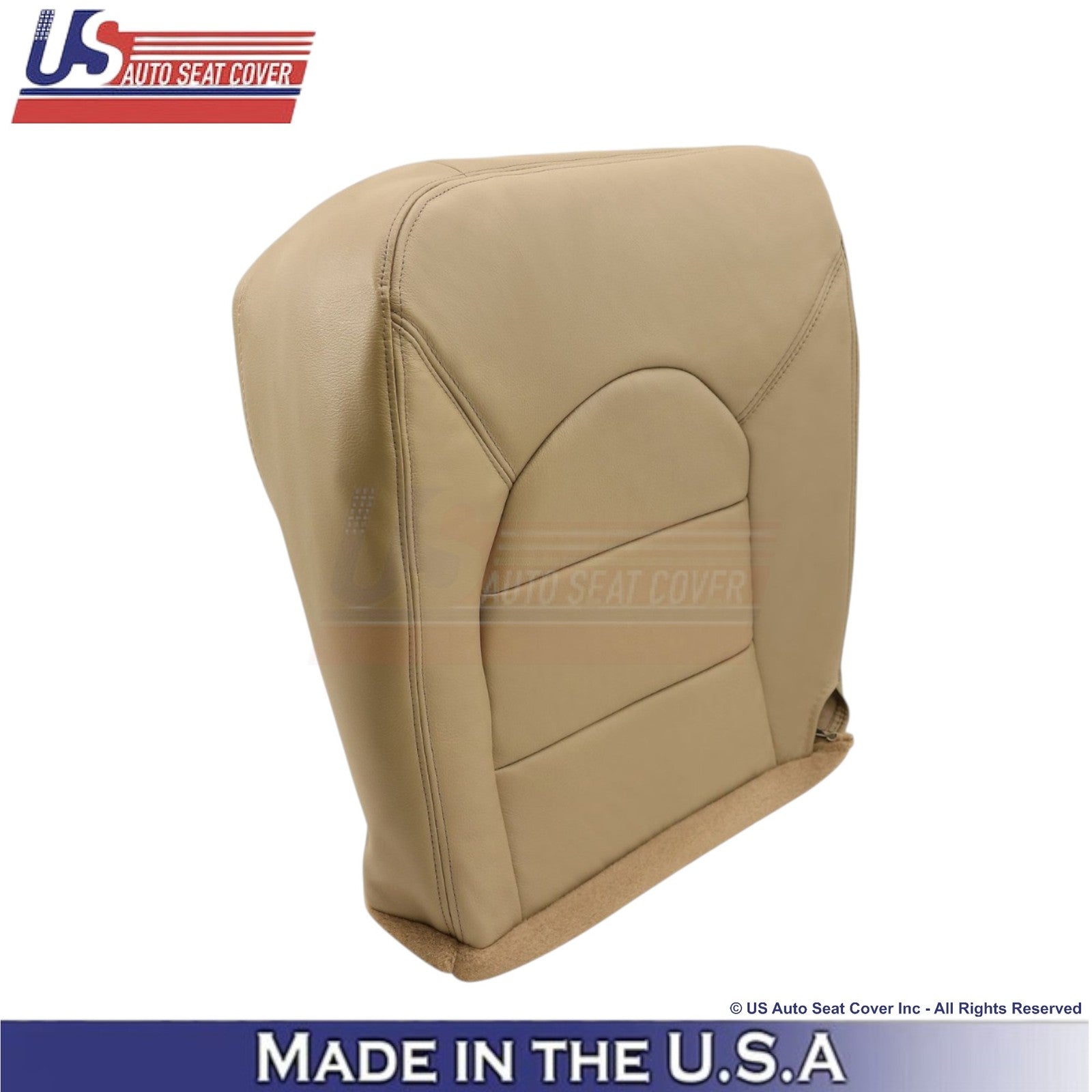 1998-2000 For Ford F250 Lariat Leatherette Passenger Bottom Cover Prairie Tan