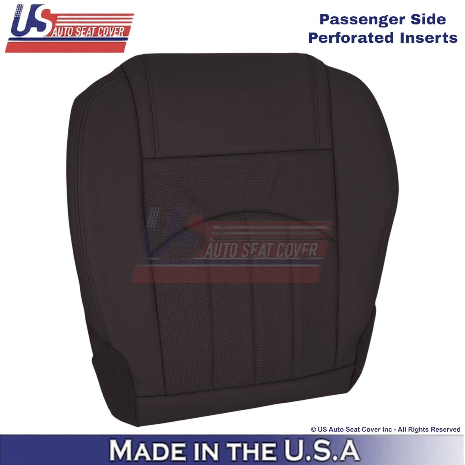 2013-2014 For Buick Enclave Leather Passenger Bottom Replacement Cover Cocoa