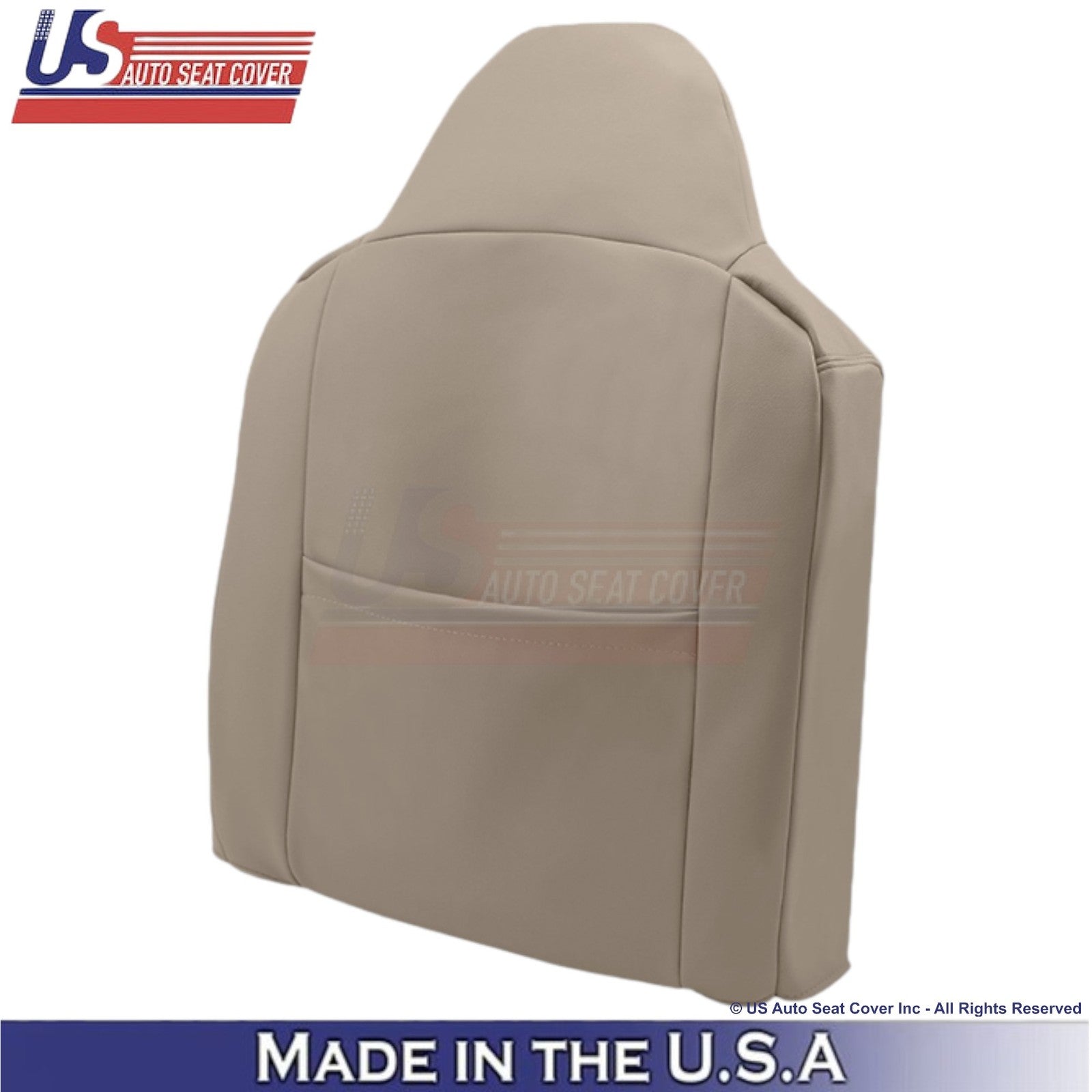 2003-2004 Fits Ford F250 F350 Lariat Leather Front OEM Replacement Covers Tan