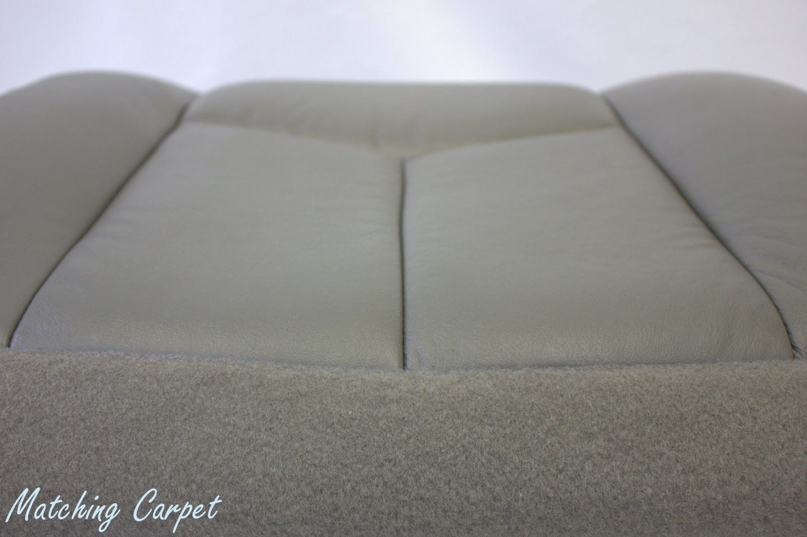 2003 2004 2005 2006 GMC Yukon Driver Bottom Leather Seat Cover Pewter 