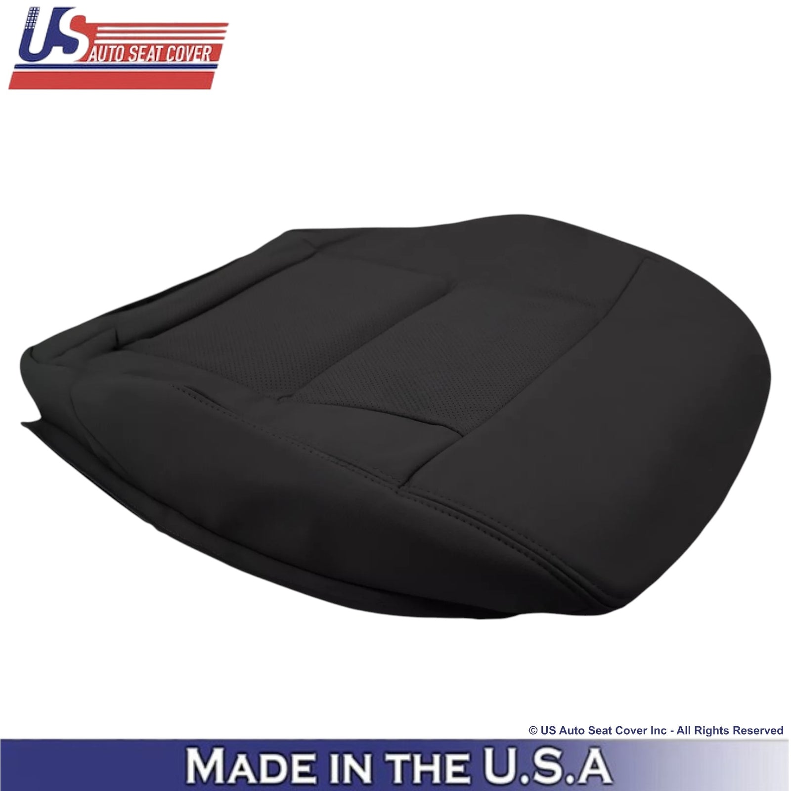 2010-2016 Mercedes-Benz E-Class E350 E550 Leather Driver Bottom Seat Cover Black