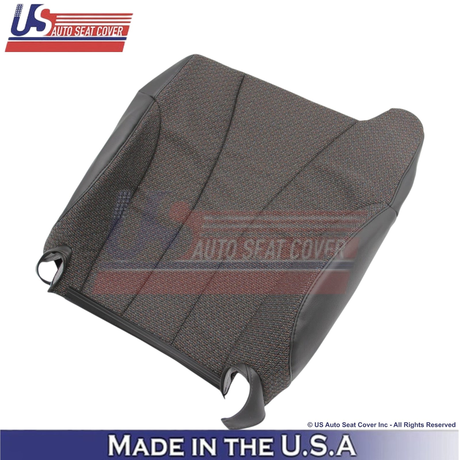 1999-2002 For Chevy Silverado 1500 2500 Cloth Front Driver Seat Covers Dark Gray