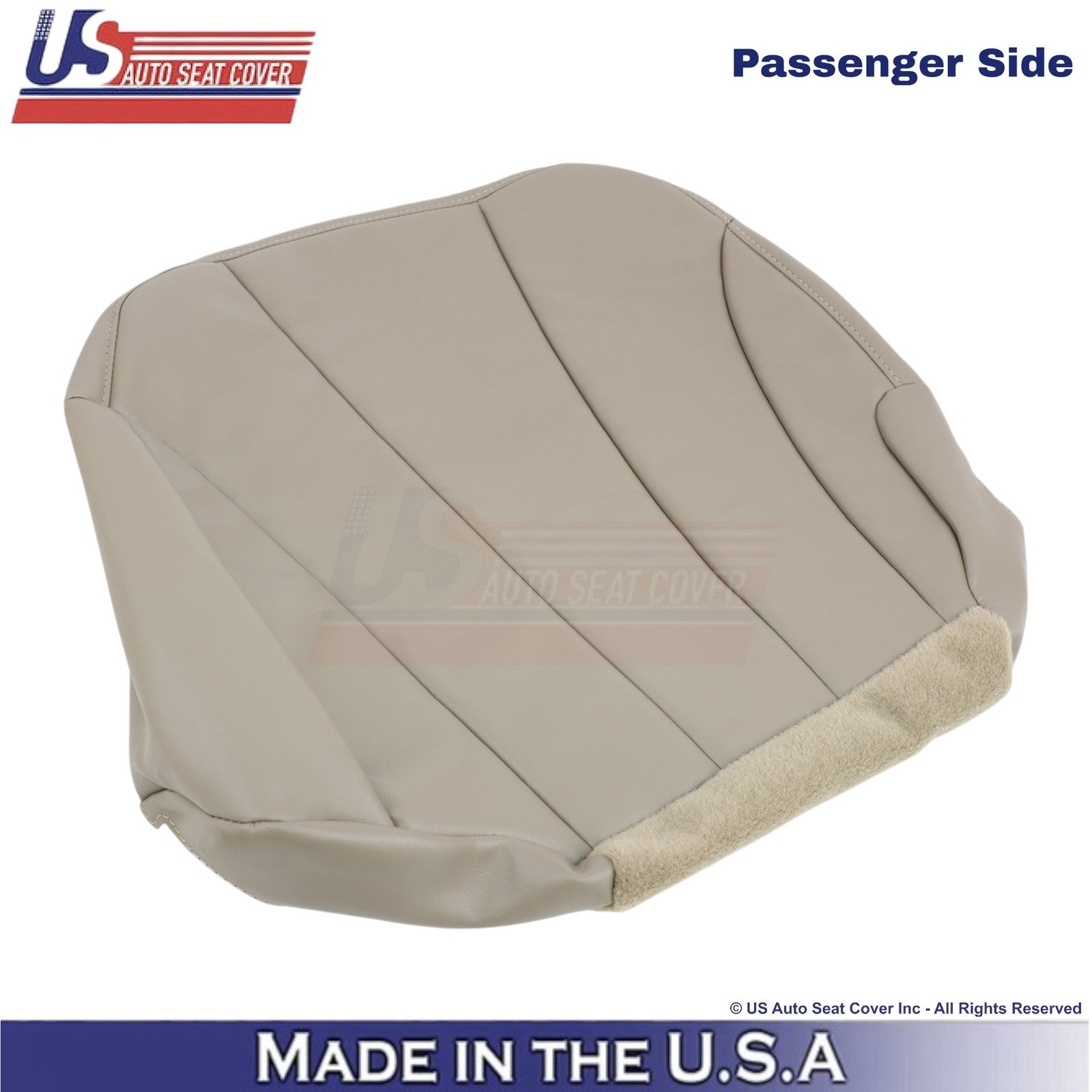 2001-2002 For Chevy Silverado W/T Leatherette Passenger Bottom Cover Med Neutral