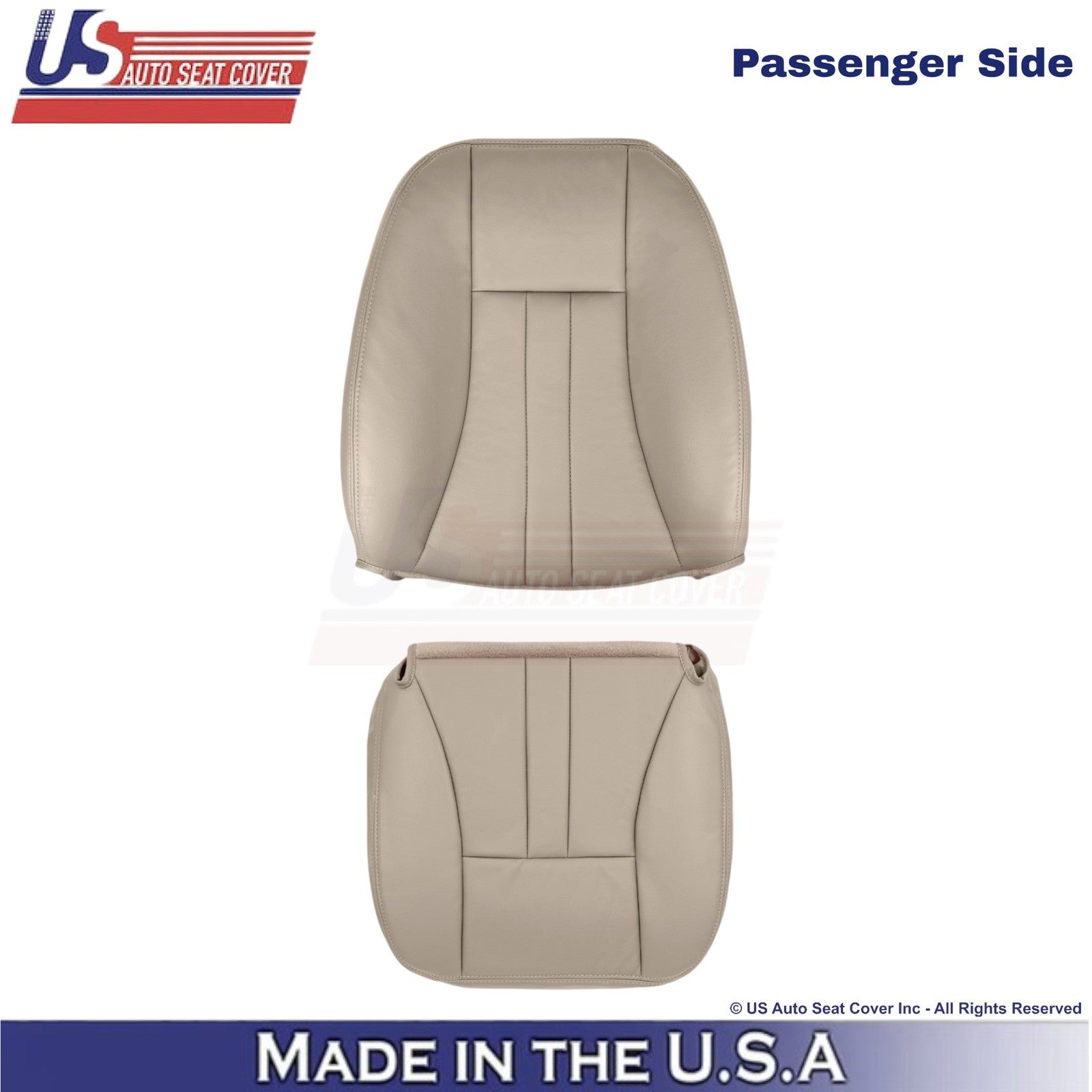 2004-2007 For Chrysler Town & Country Leatherette Passenger Covers Lt. Greystone