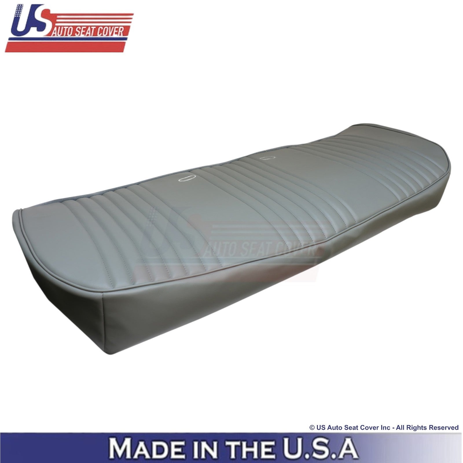 1987-1997 Fits Ford F150 Leatherette Bench Bottom Replacement Seat Cover Gray