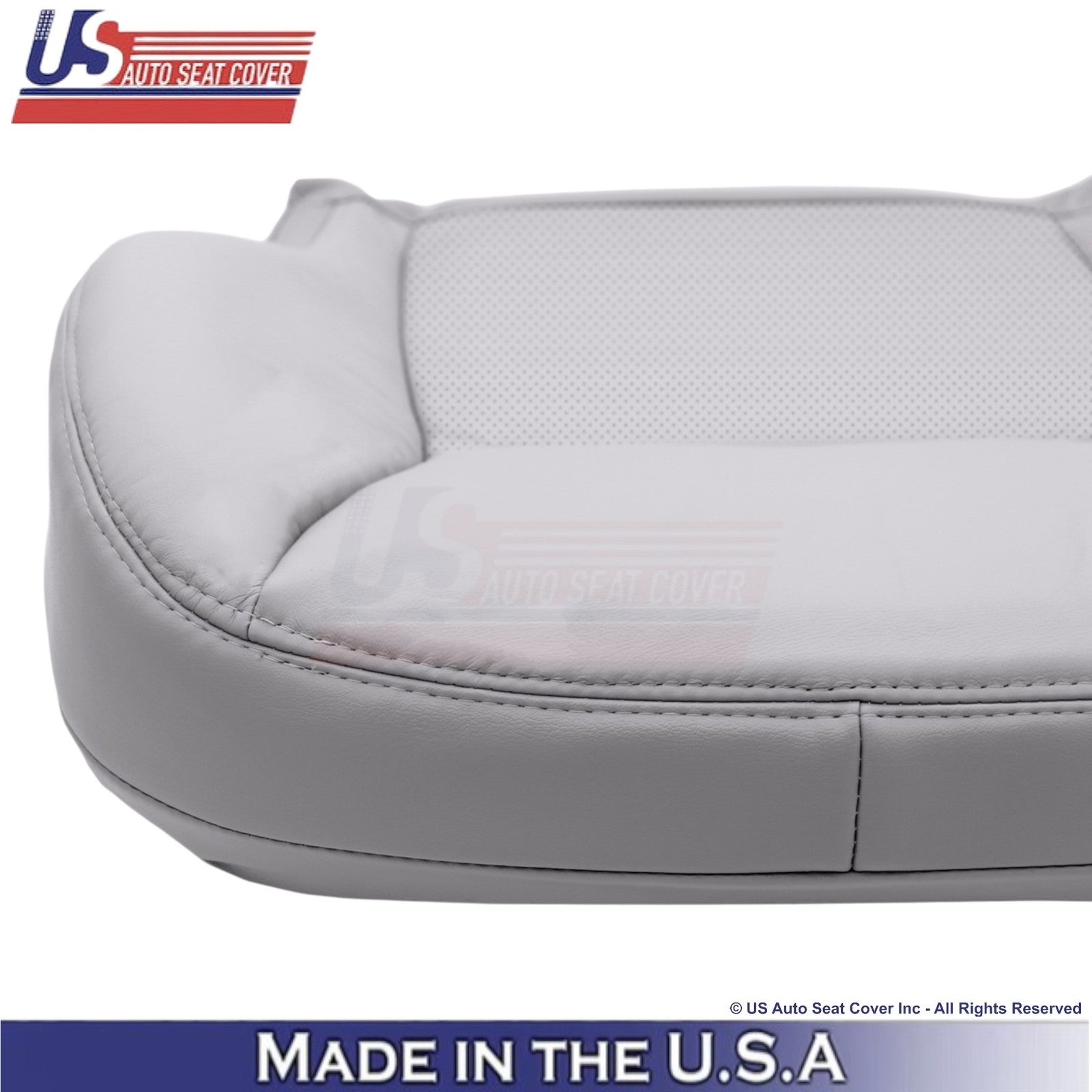 1999-2006 Fits Mercedes-Benz S-Class Leather Half Perf. Front Bottom Covers Gray
