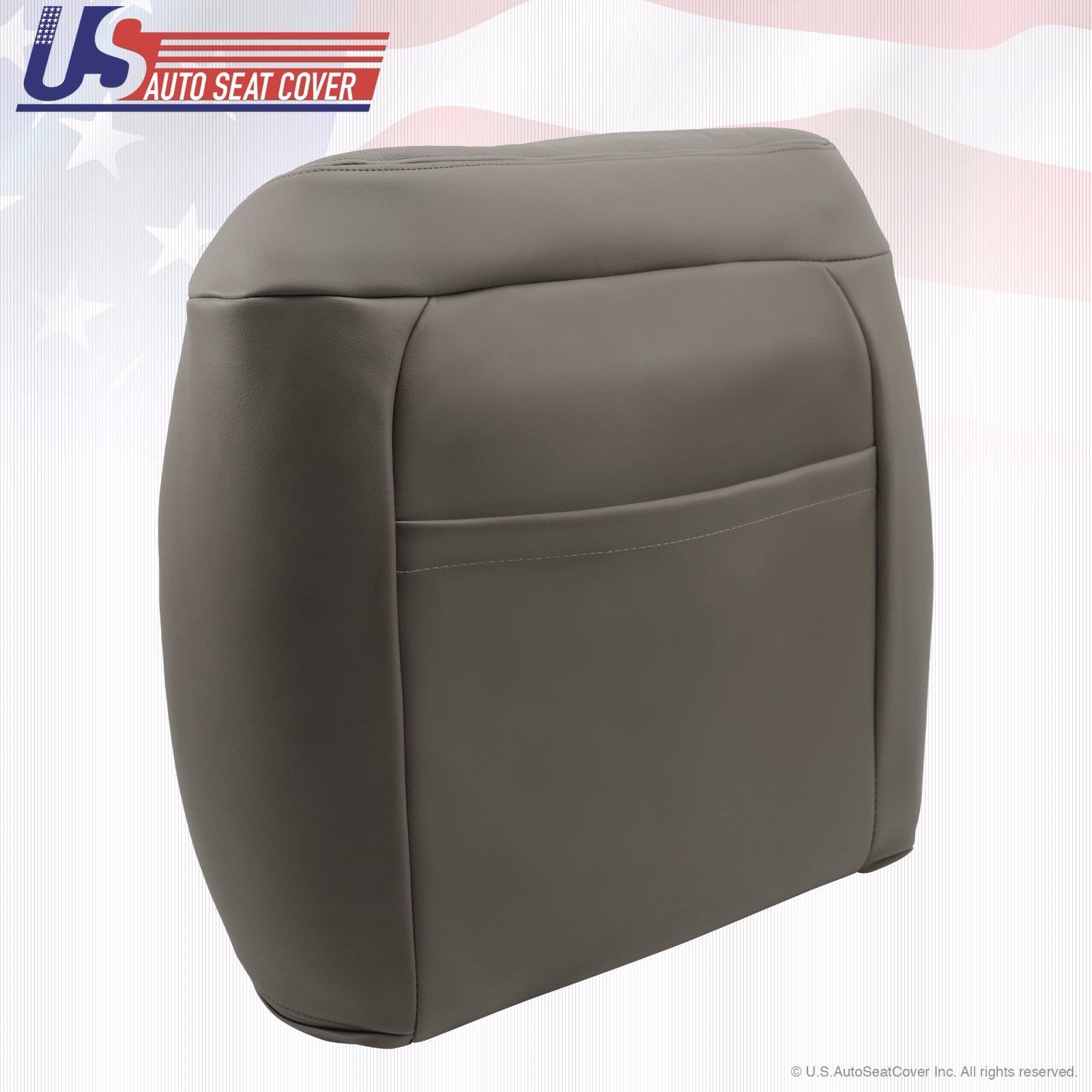 for a 1995 to 1999 Chevy C/K 1500 front Lean Back Leather Replacement in Gray