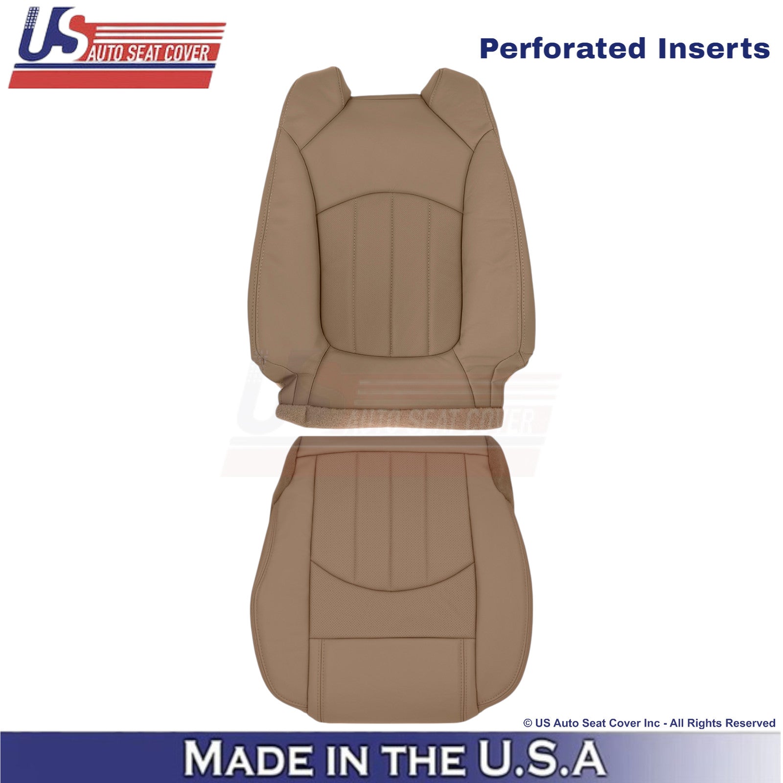 2013-2017 For Buick Enclave Leather Driver Replacement Seat Covers Choccachino