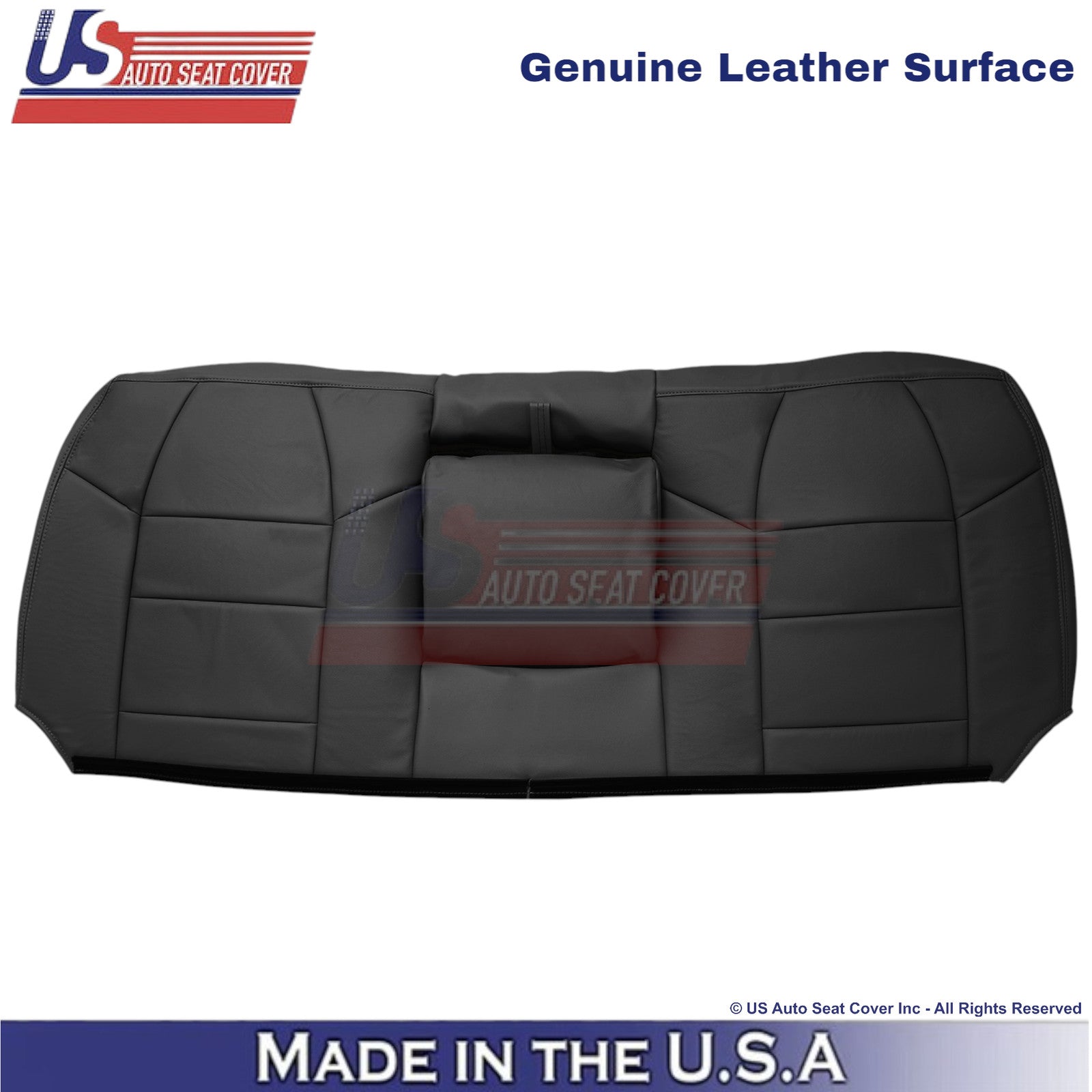 2003-2004 Fit Ford F250 F350 Lariat Leather Rear Bench Top OEM Seat Covers Black