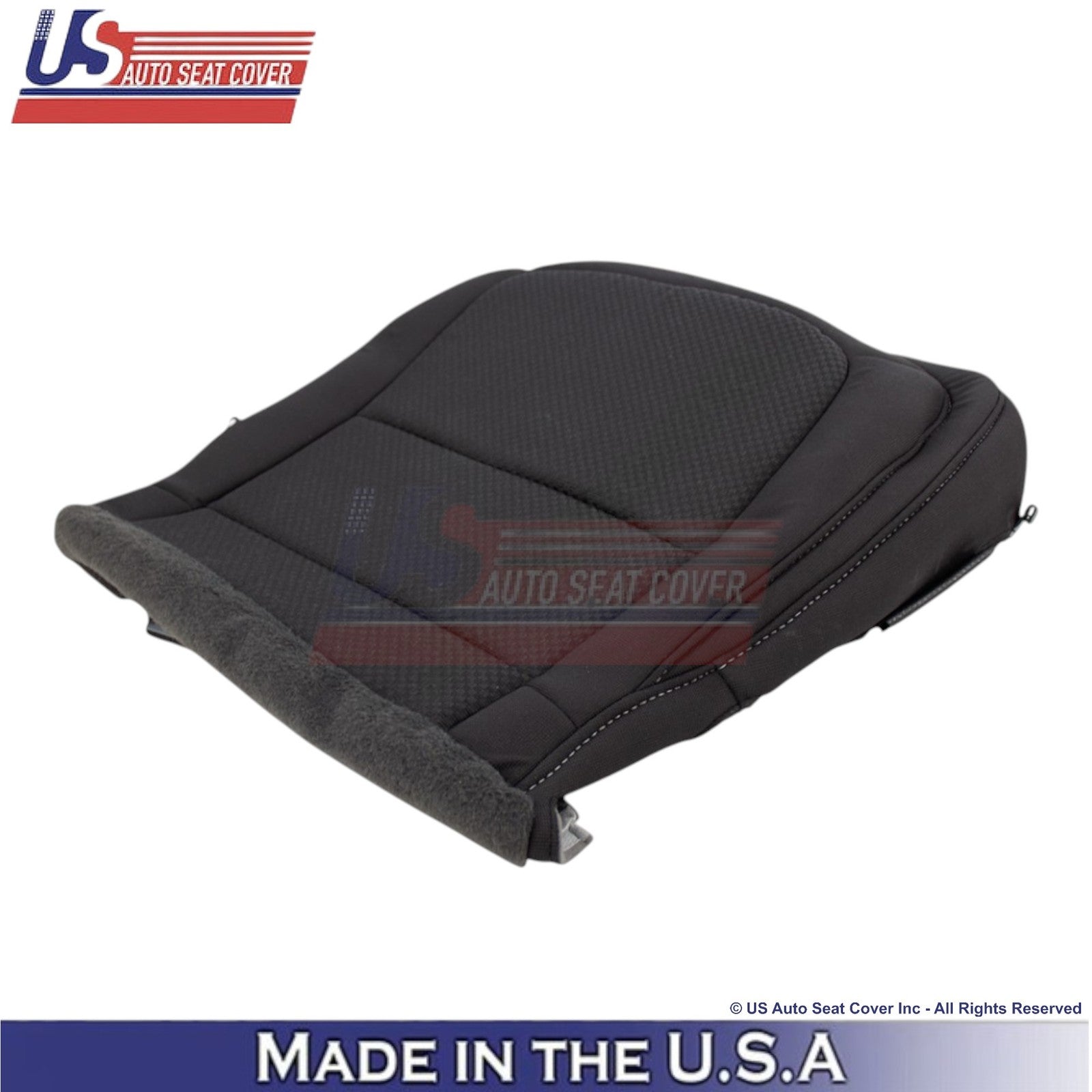2015-2022 For Chevrolet Colorado Cloth Driver Replacement Seat Cover Jet Black