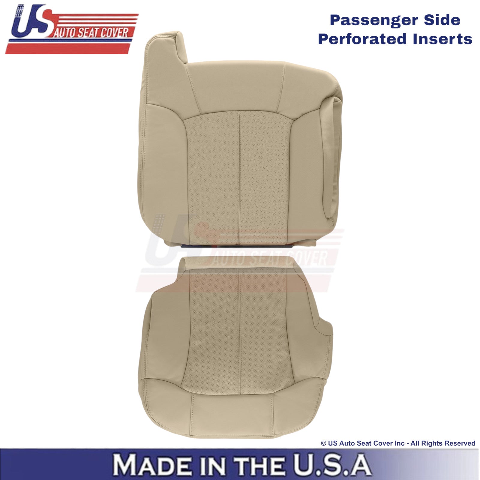 2002 For Cadillac Escalade Leatherette Passenger Side Covers Shale Neutral Tan