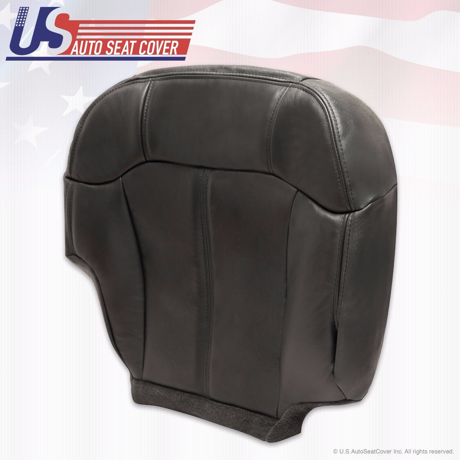 1999 to 2002 For Chevy Tahoe Suburban Passenger Bottom Leather Cover Dark Gray