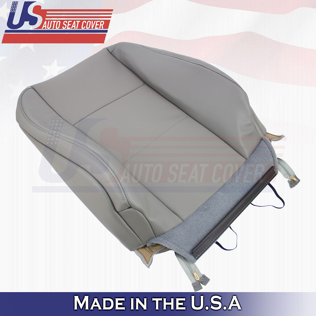 2017-2021 For Ford F250 WT Leatherette Front Top Replacement Seat Covers Gray
