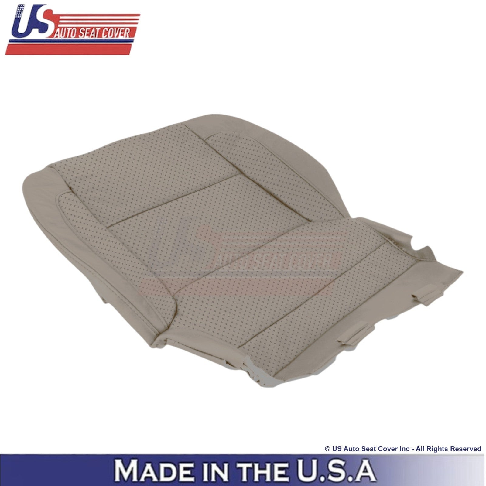 2014-2019 For Chevy Silverado 1500 LT Leatherette Perf Driver Bottom Cover Dune