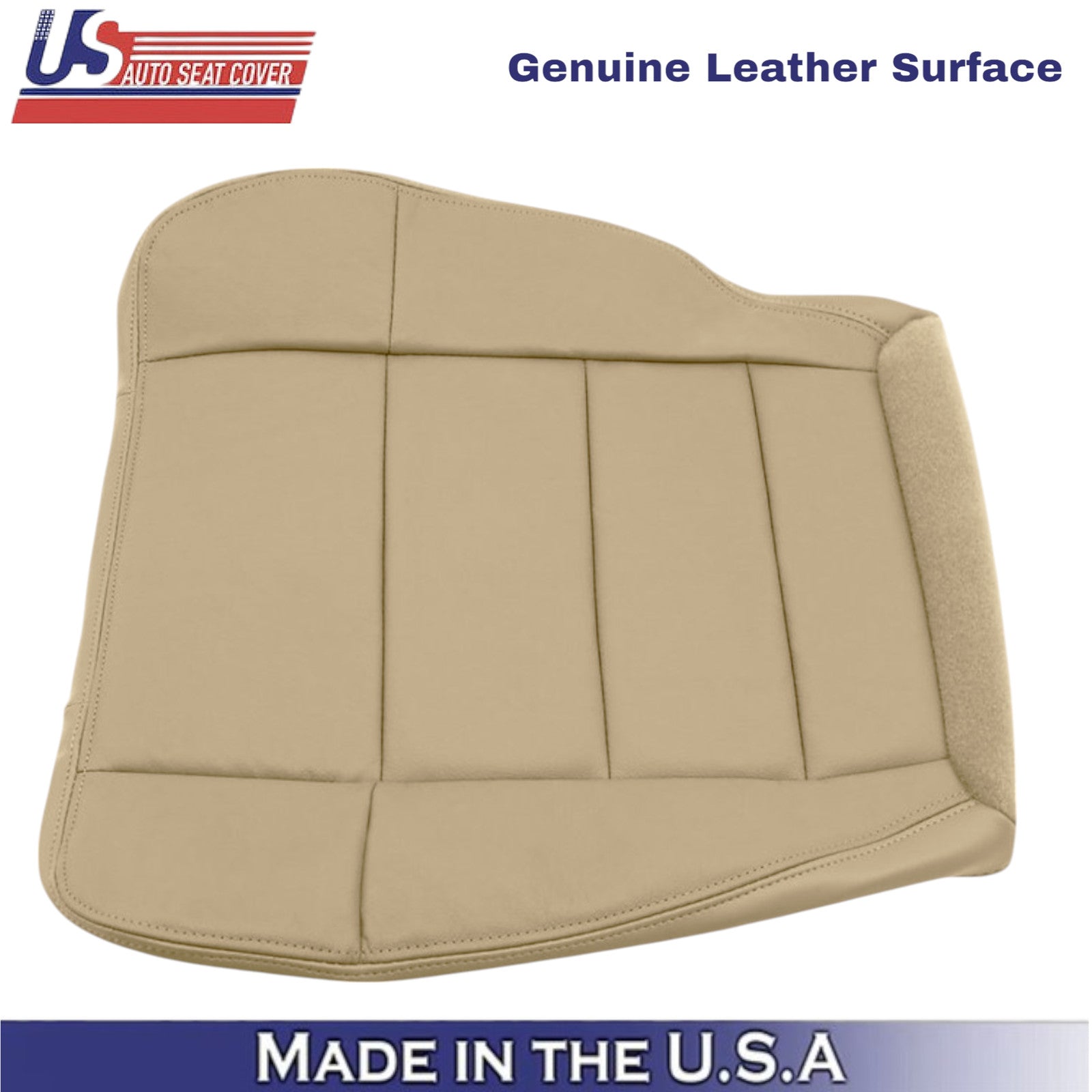2001-2003 for Ford F150 Lariat leather Driver & Passenger Bottom Parchment Tan
