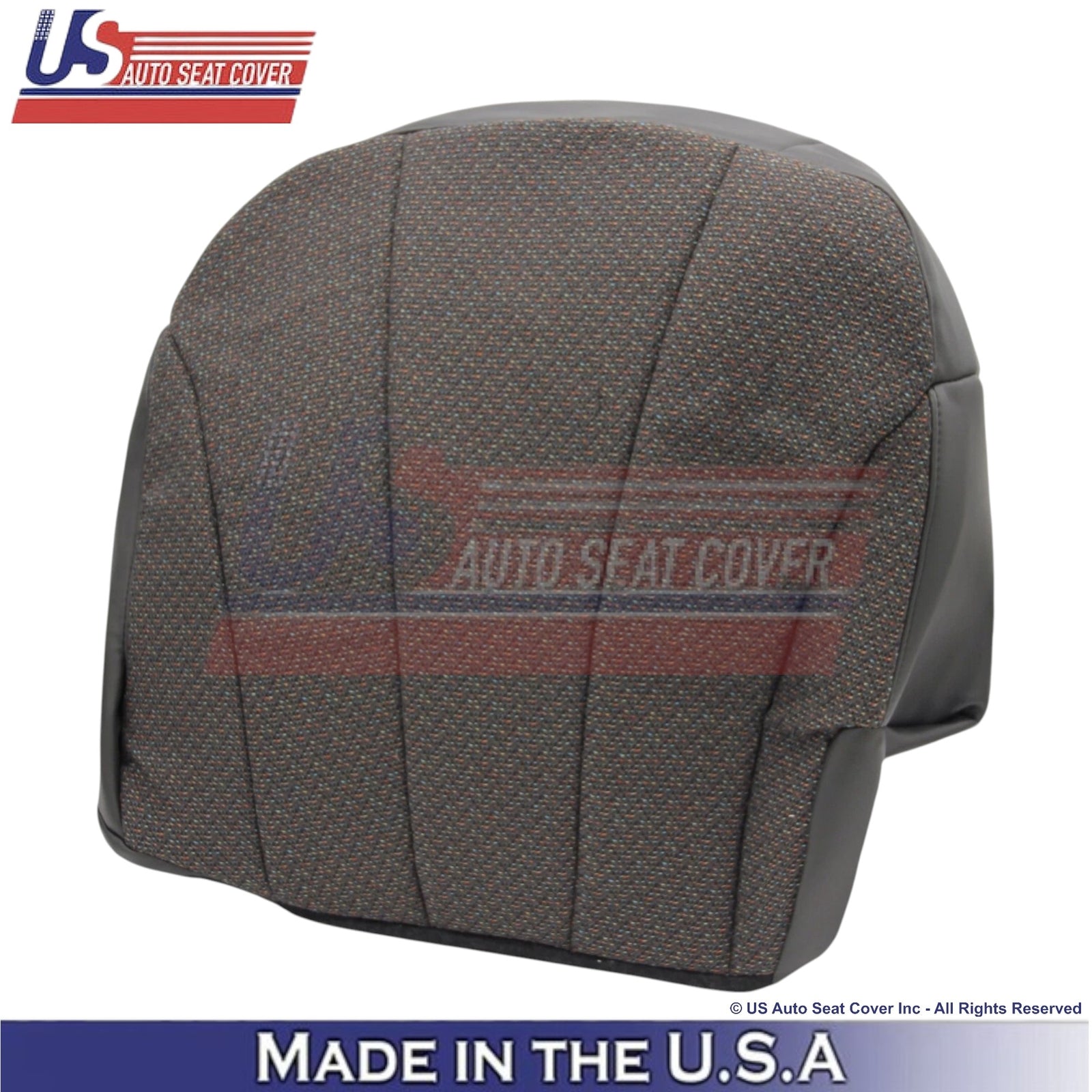 1999-2002 For Chevy Silverado 1500 2500 Cloth Front Bottom Seat Covers Dark Gray