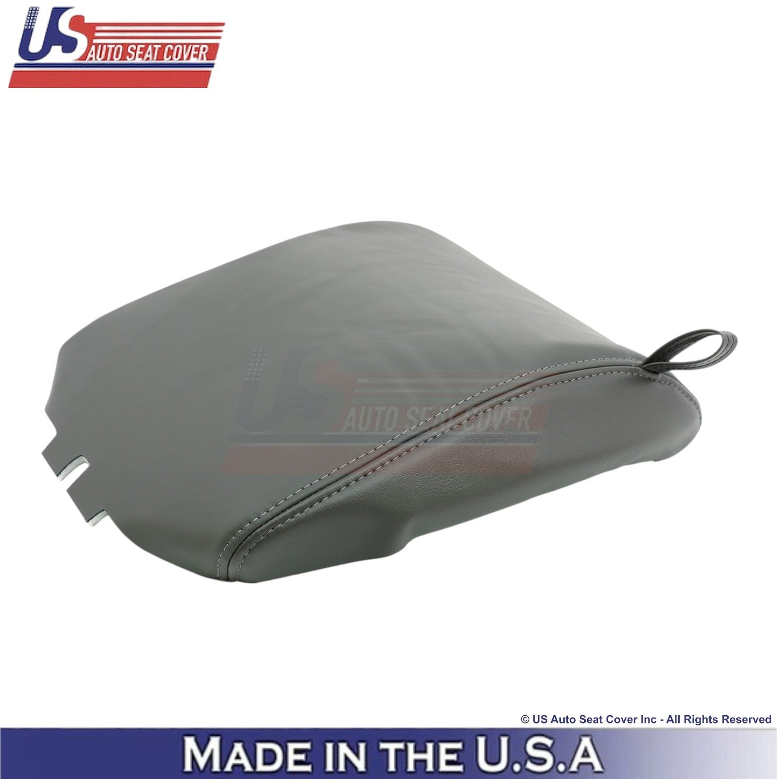 1999-2000 For Chevy Tahoe Genuine Leather Rear Driver Top/Console Covers Gray