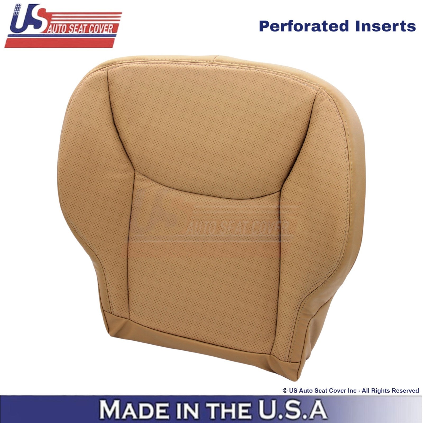 2000-2002 For Mercedes-Benz S-Class Leatherette Perf Driver Bottom Cover Saffron