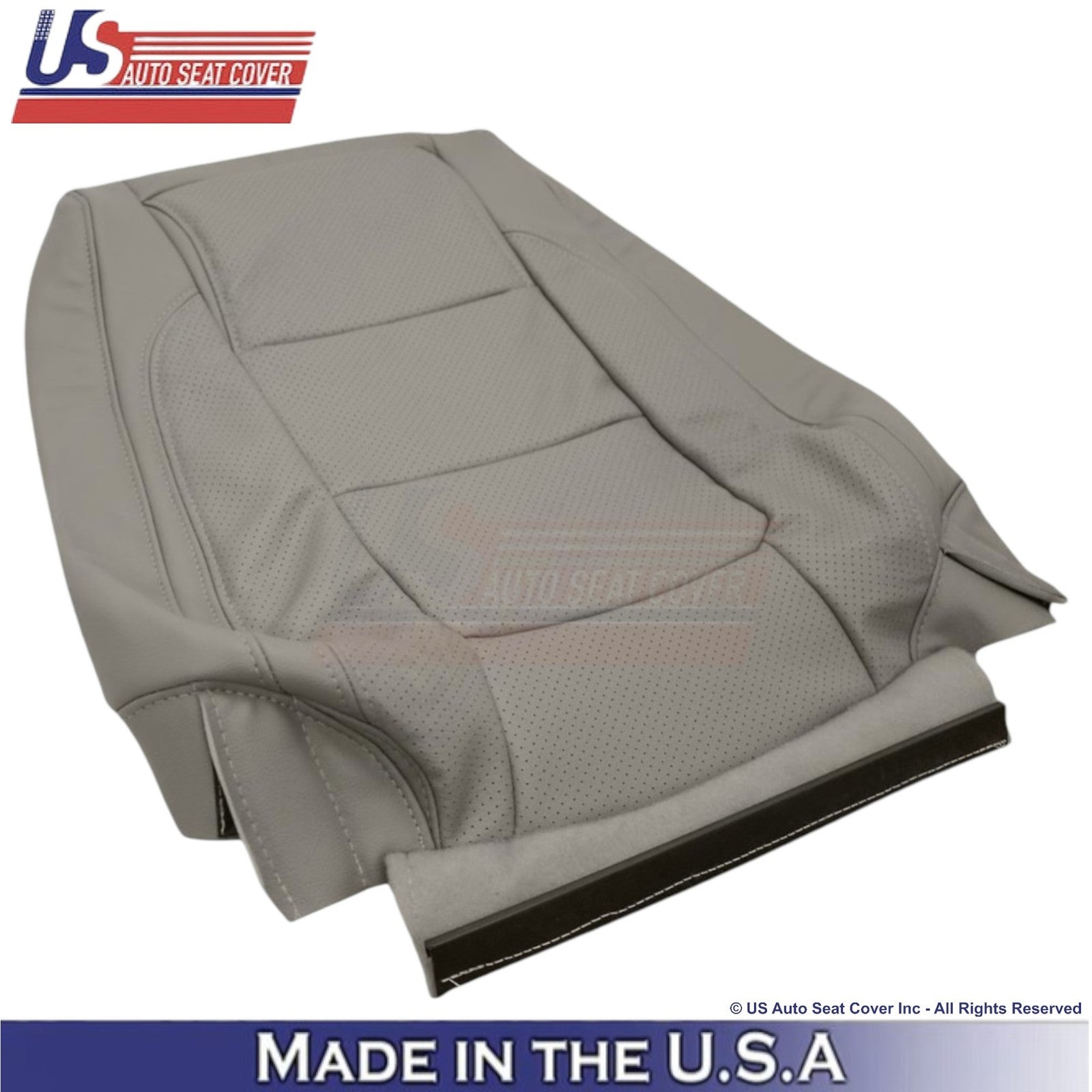 2011-2015 For Ford Explorer Limited Leatherette Perf Passenger Top Covers Gray