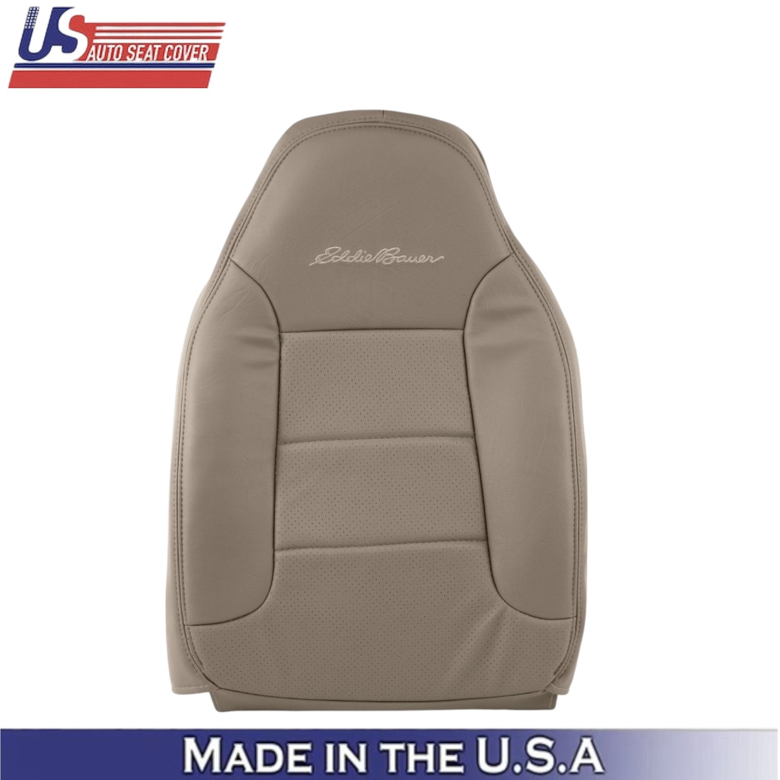 1992-1996 For Ford Bronco Eddie Bauer Leatherette Driver Side Seat Covers Tan