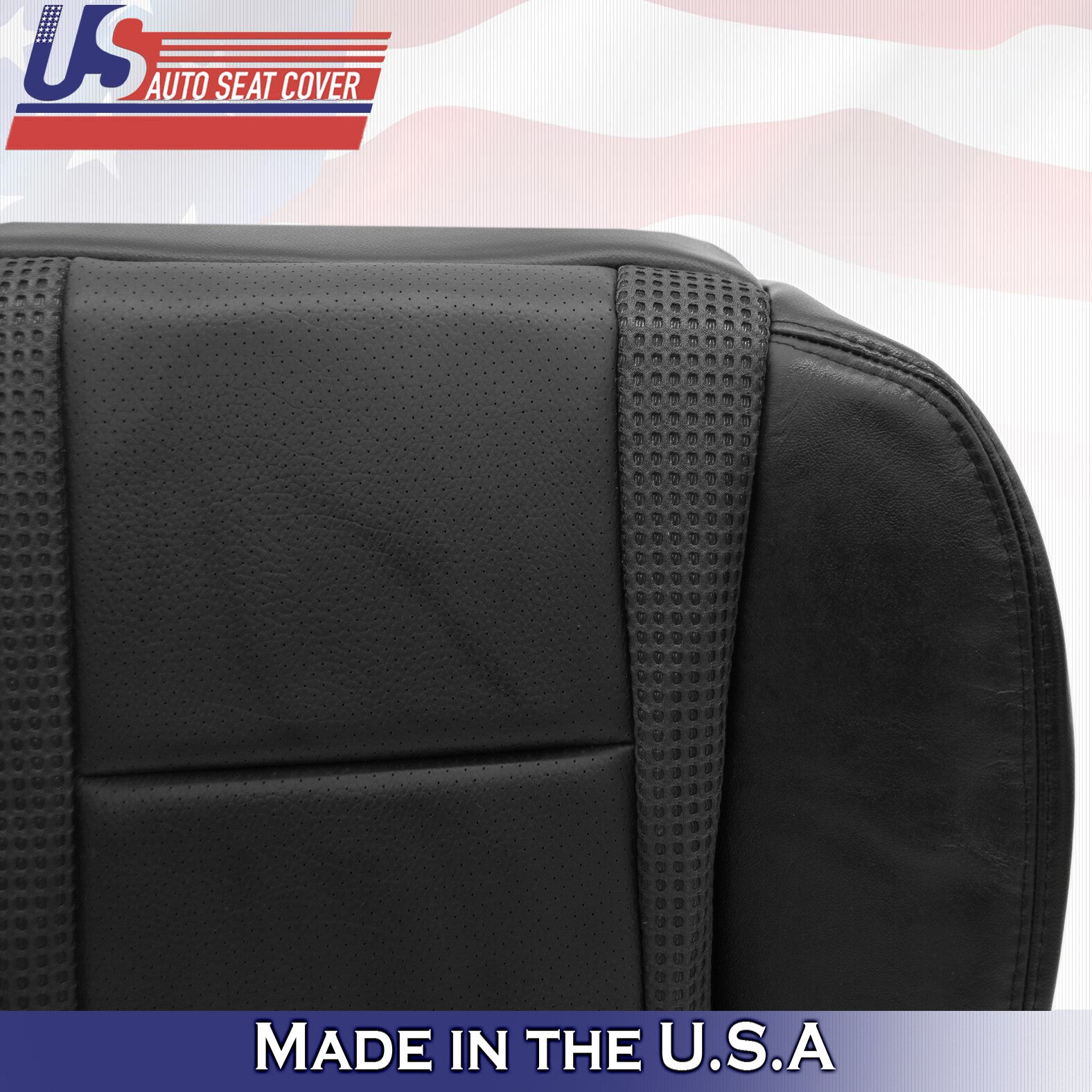 2010 To 2014 Ford F150 Raptor SVT Driver Side Bottom Leather Seat Cover Black