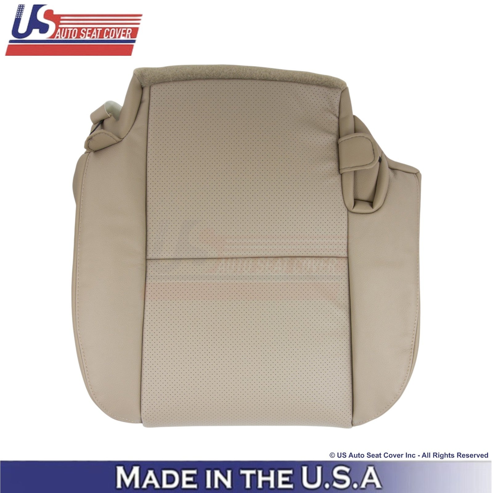 2008-2014 Fits Toyota Sequoia Leather Perf. Rear Right Bottom Cover Sand Beige