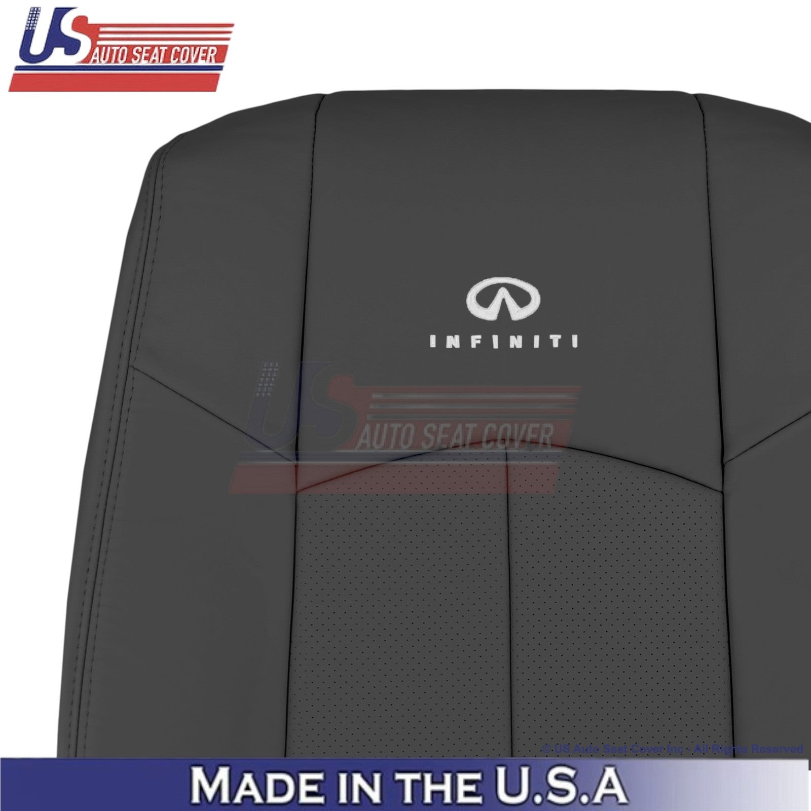 2009-2013 For Infiniti G37 Genuine Leather Front Replacement Covers Graphite