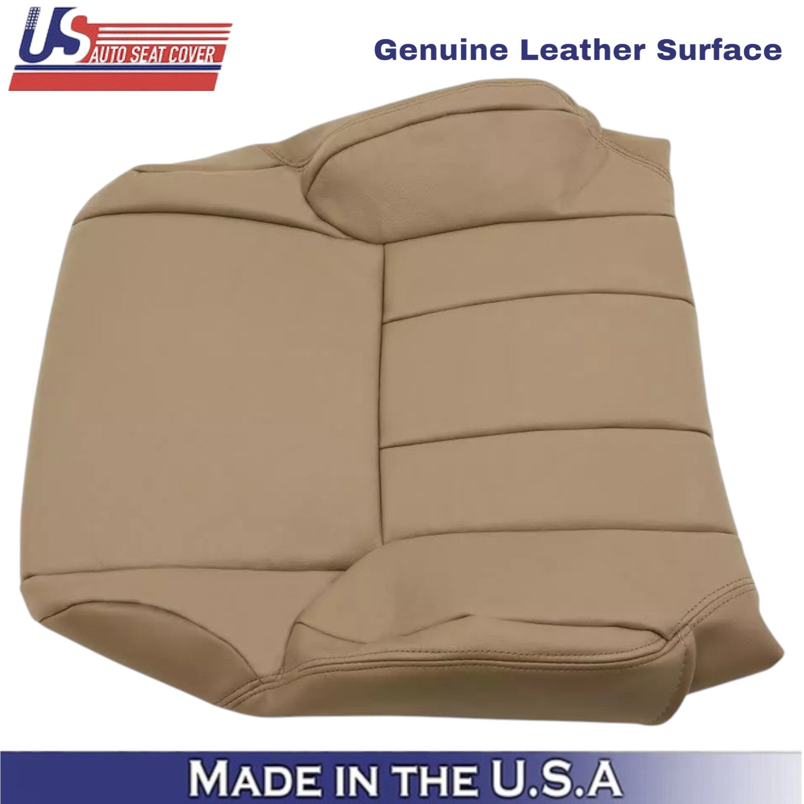 1996-2002 For Toyota 4Runner Limited Leather Driver Top Seat Cover Oak Tan