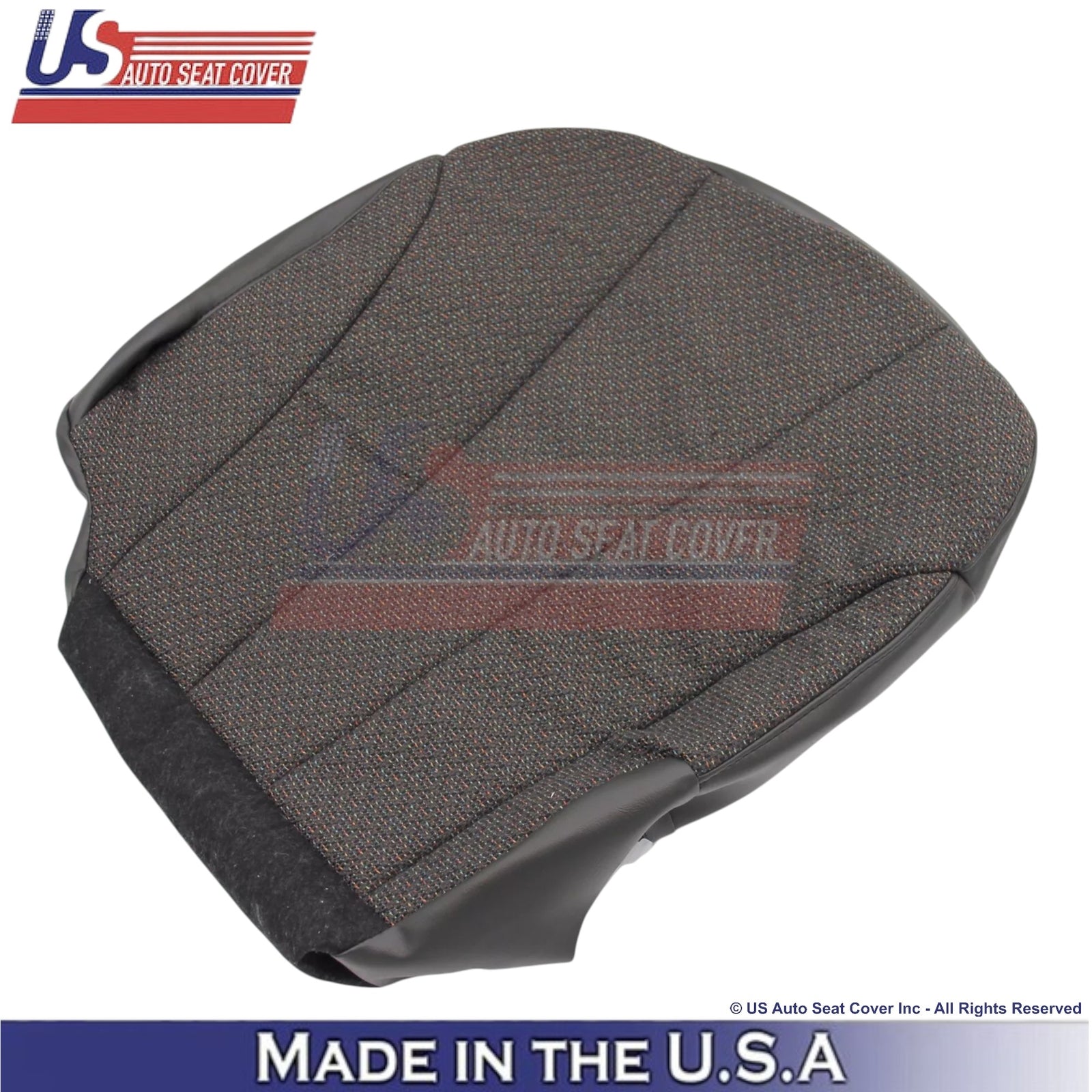 1999-2002 For Chevy Silverado 1500 2500 Cloth Driver Bottom Seat Cover Dark Gray