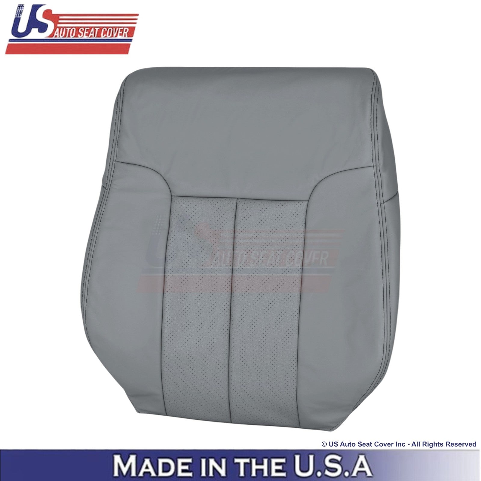 2011-2014 Fits Ford F150 Lariat Leatherette Perf. Front Replacement Covers Steel