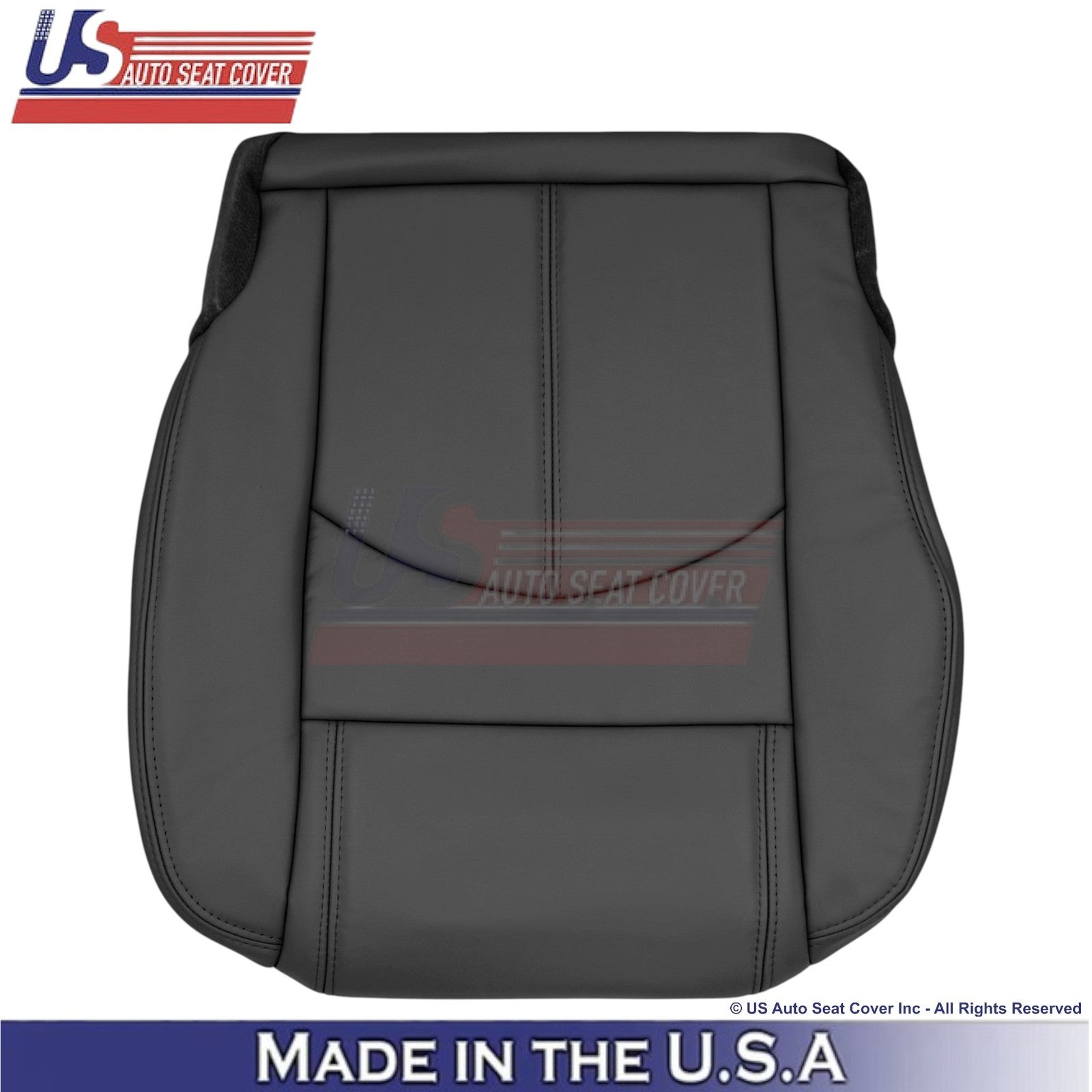 2013-2016 For GMC Acadia Genuine Leather Passenger Side Replacement Covers Ebony