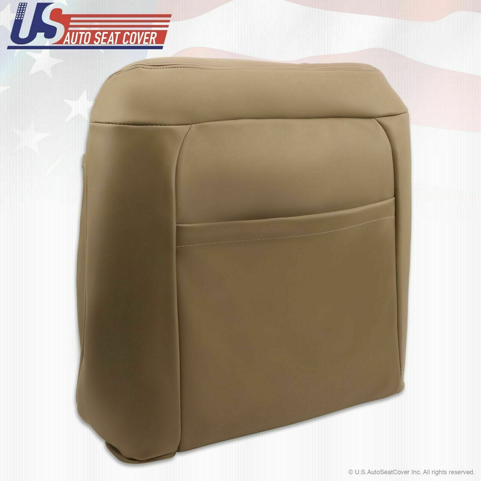 1995-1999 Chevy Front Row Leather Seat Cover Set Plus Driver Bottom Foam Tan 7pc