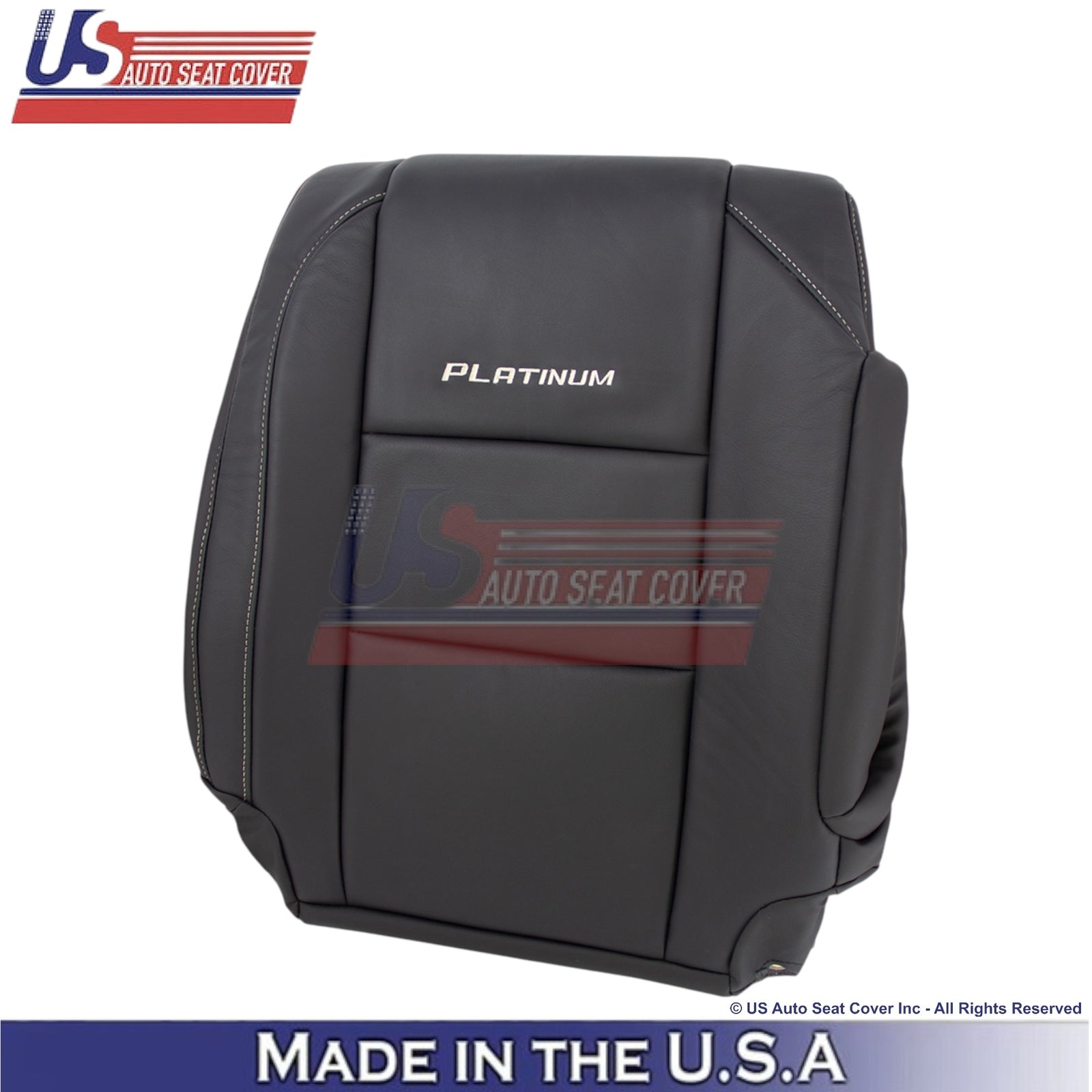 2010-2015 For Nissan Armada Platinum Genuine Leather Top Covers Dark Charcoal