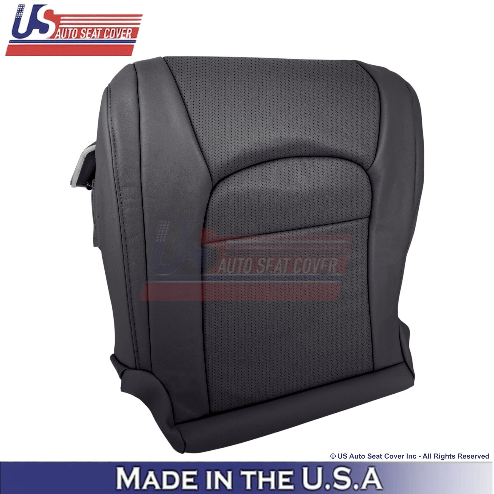 2008-2021 For Toyota Land Cruiser Genuine Leather Perf Front Bottom Covers Black