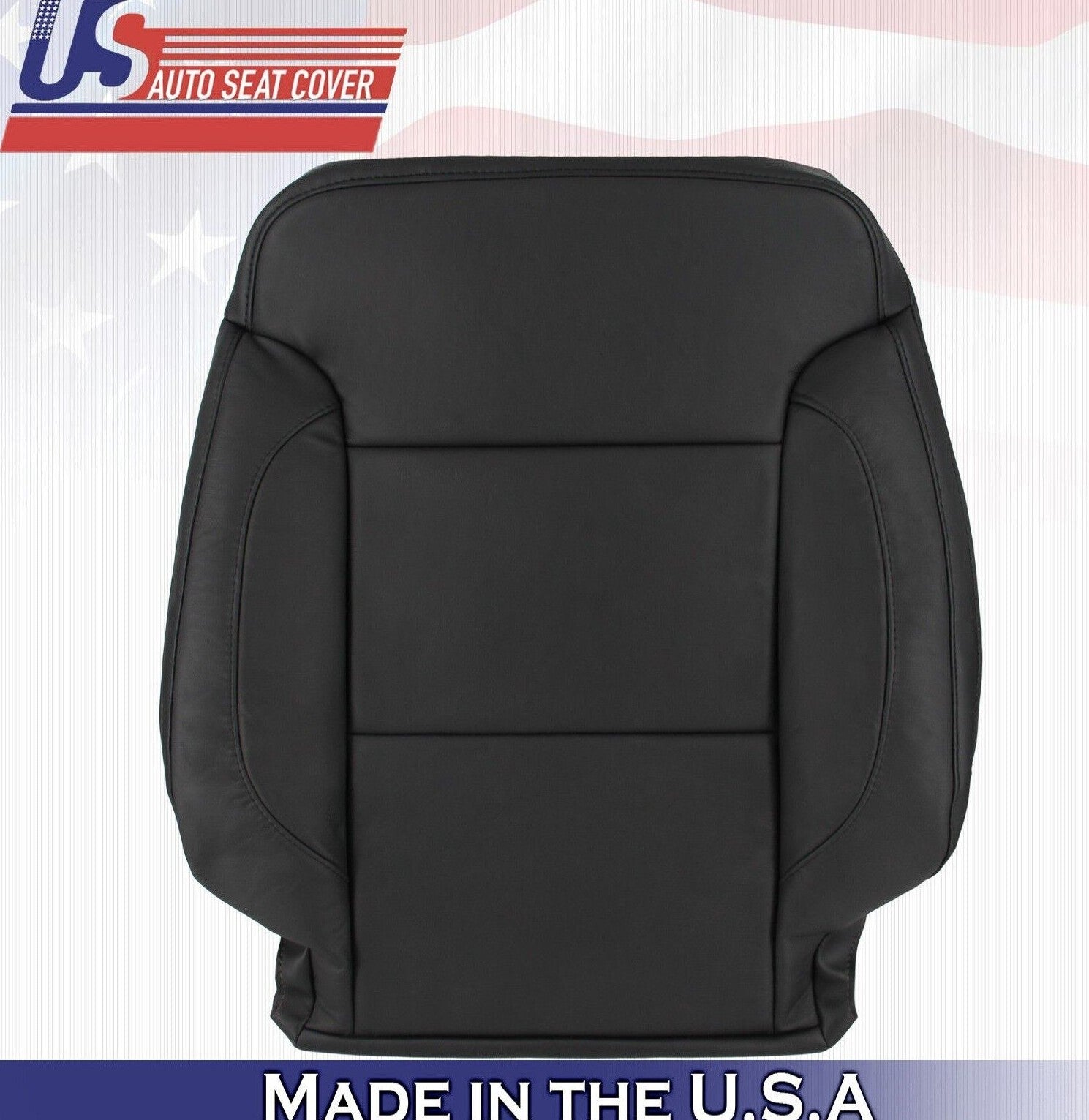 2015 2016 2017 For Chevy Tahoe Passenger Side Top Leather Seat Cover Black