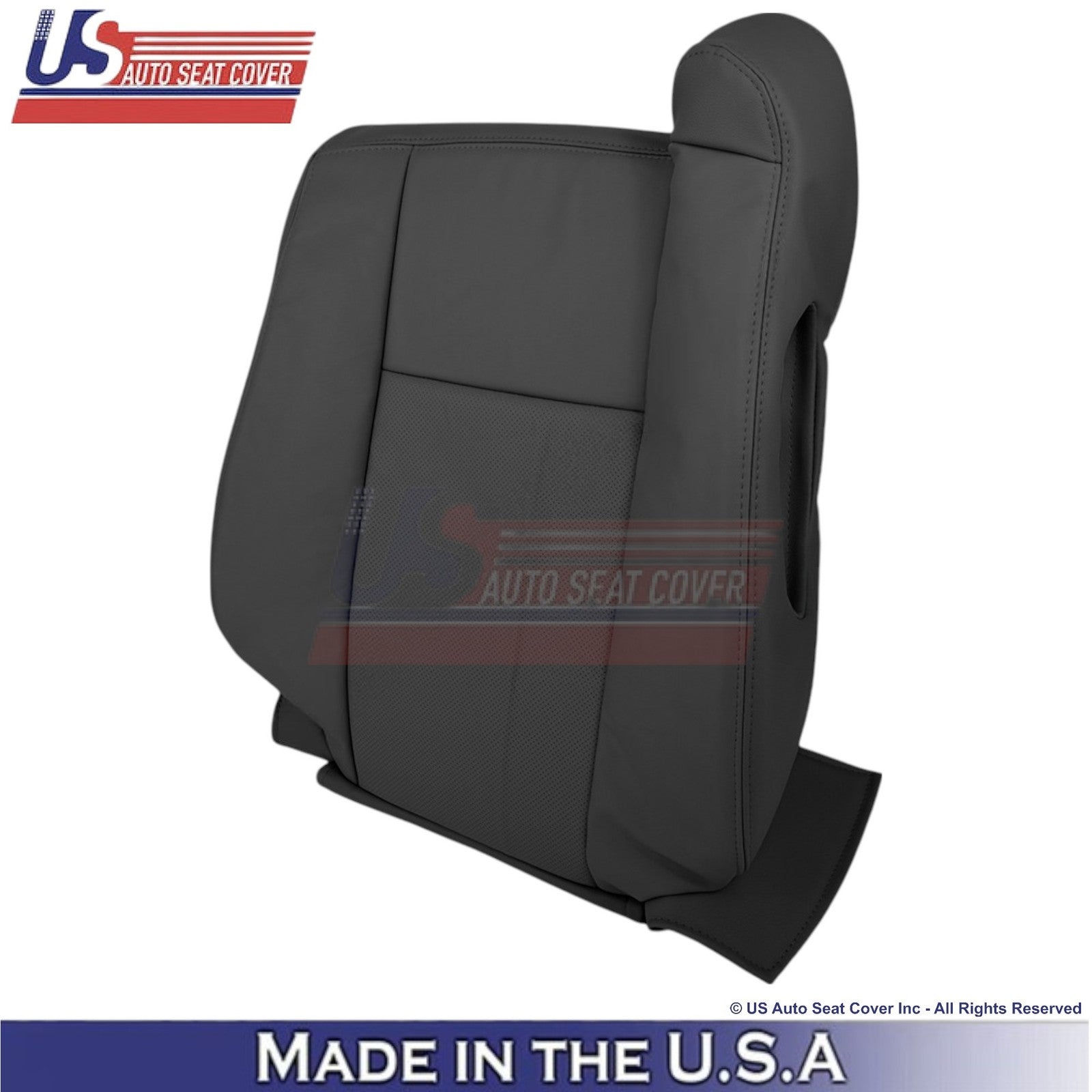 2003-2007 Fits Cadillac CTS Leather Front OEM Replacement Seat Covers Black