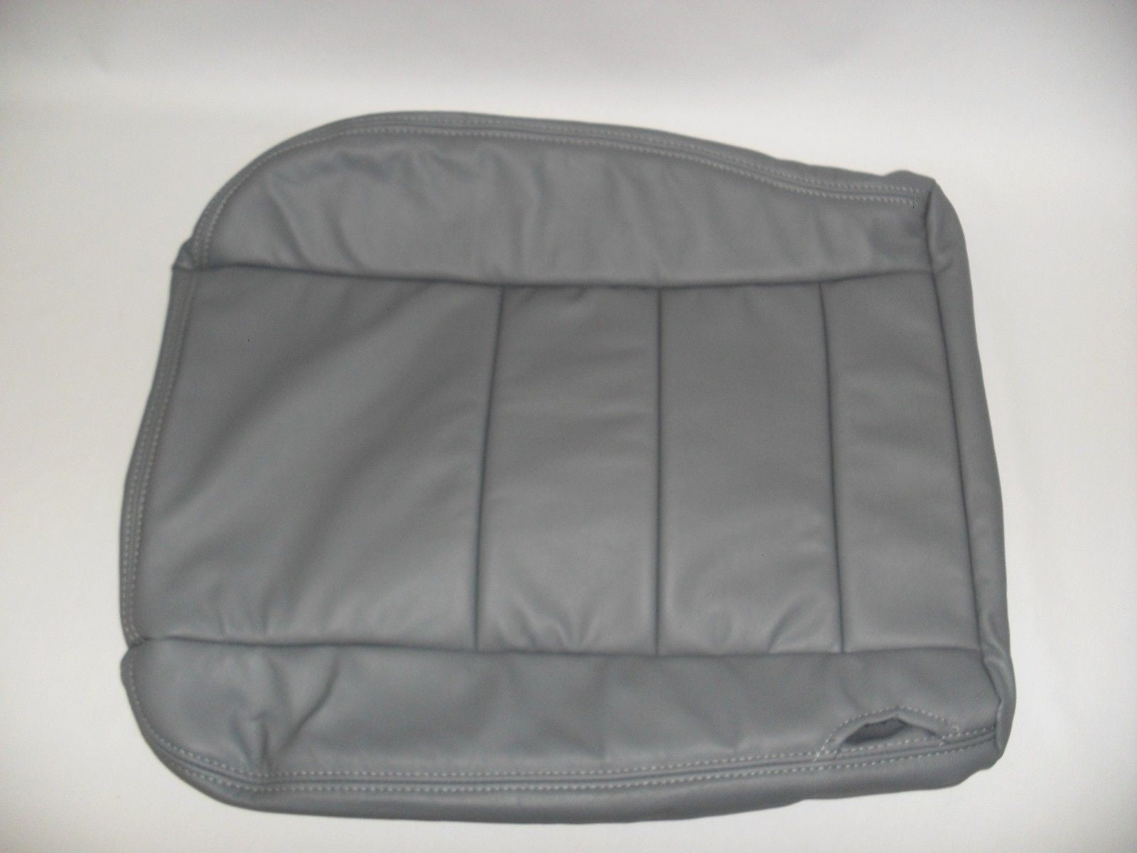 2002 to 2007 Ford F250 F350 Lariat passenger Bottom Leather Seat Cover Gray