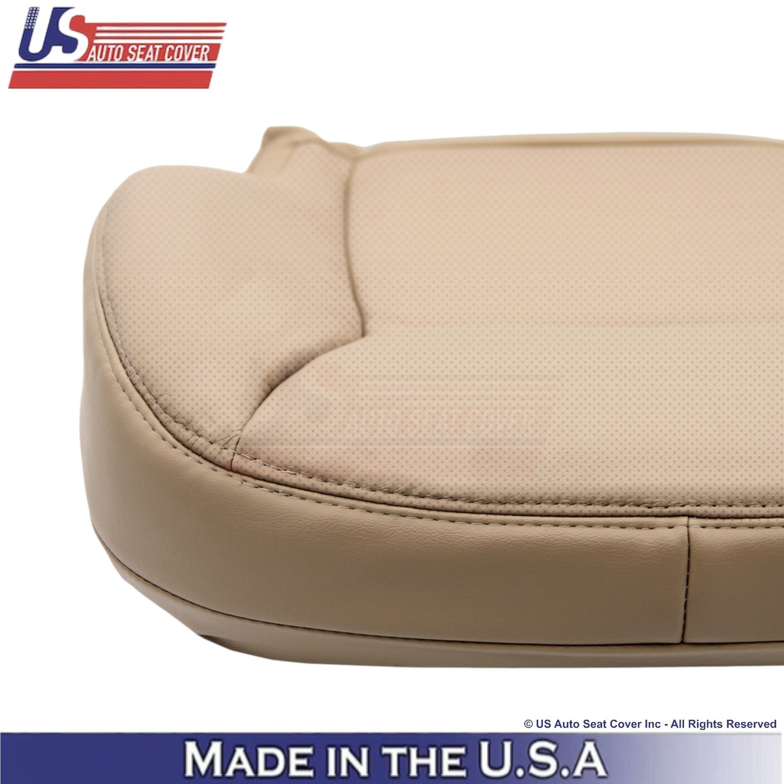 2002-2006 Fits Mercedes-Benz S-Class Leatherette Perf. Bottom Seat Covers Java