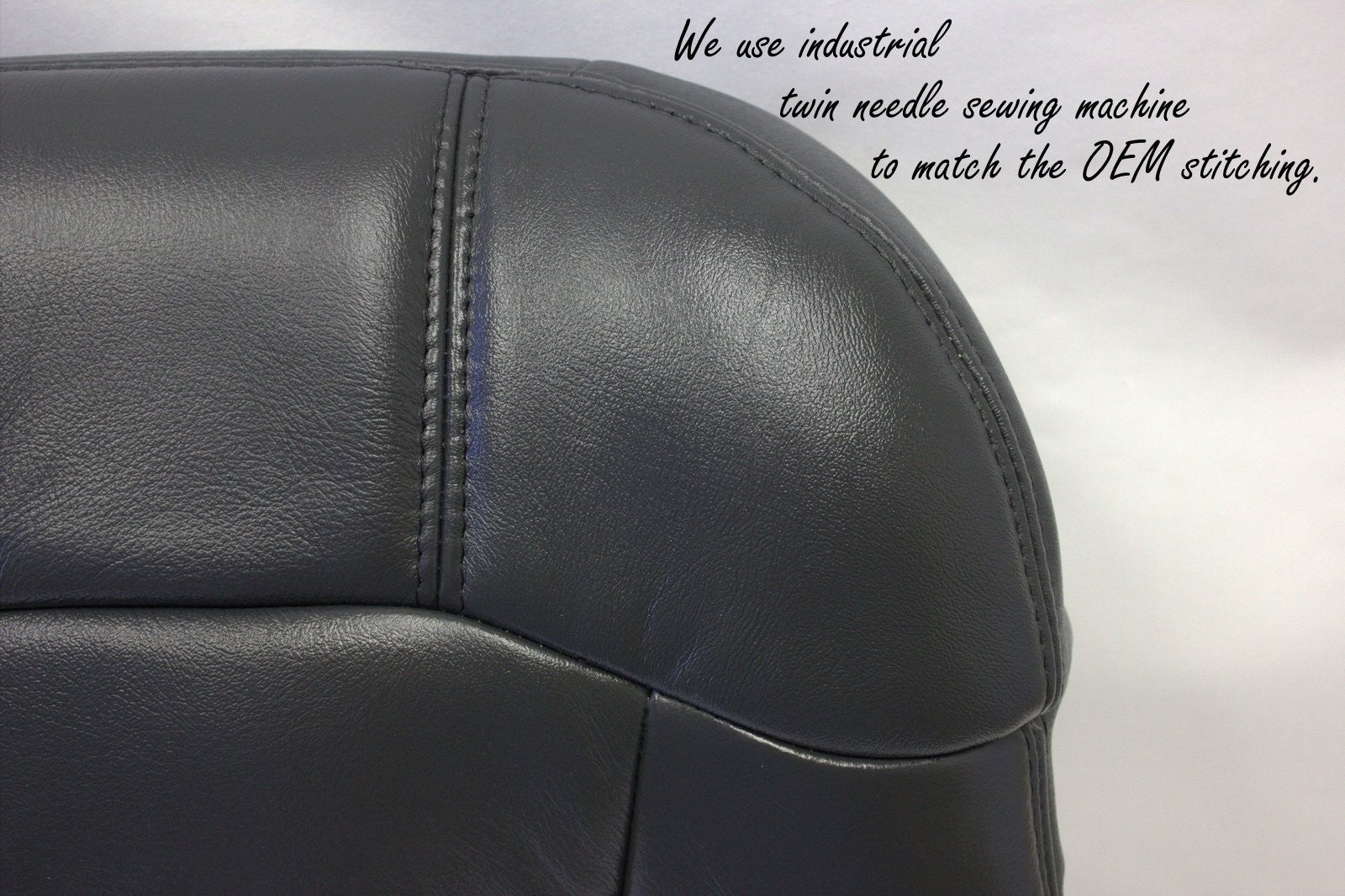 2000 -  2002 Chevy Silverado Left Bottom Seat Cover & Foam Cushion in Graphite