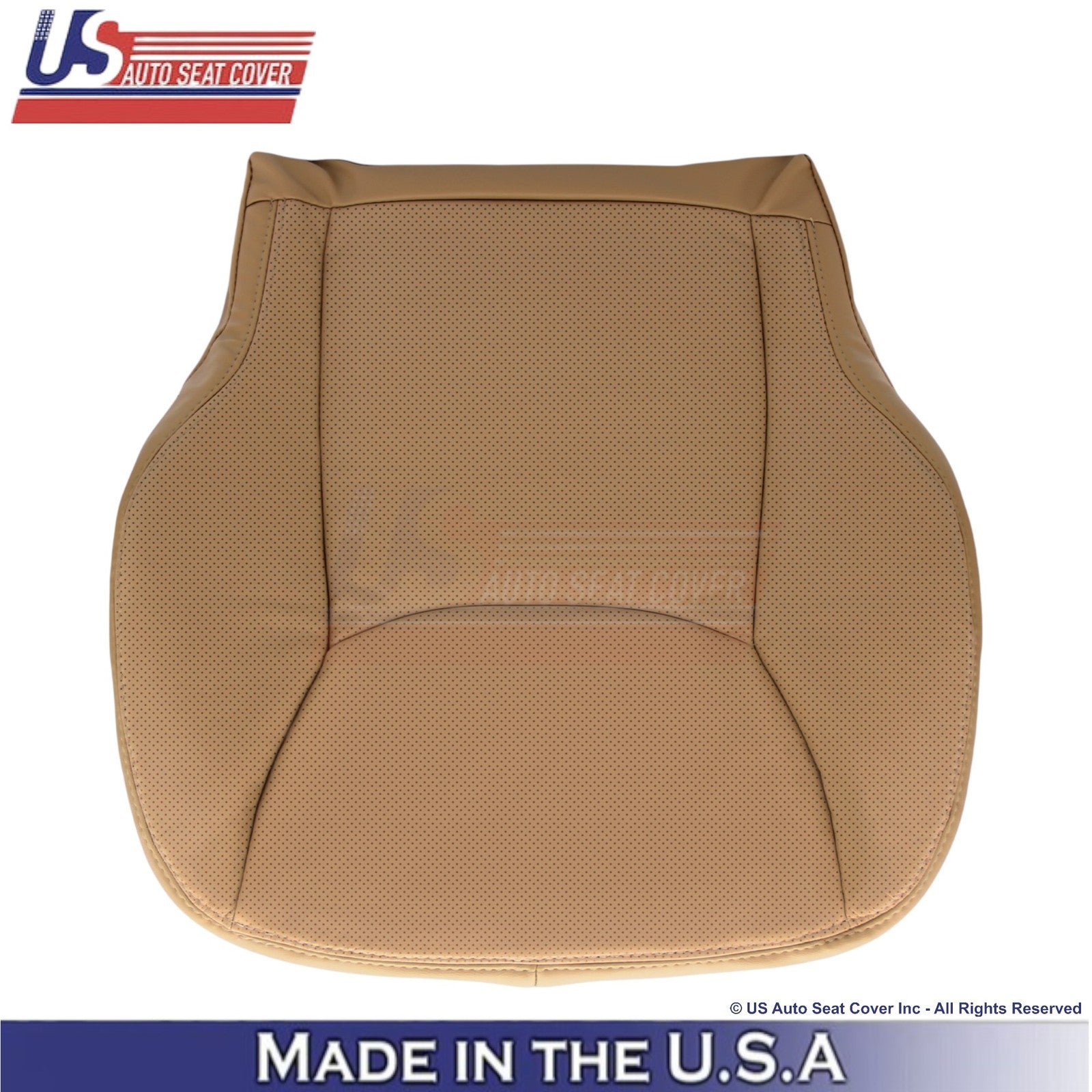 2000-2002 Fits Mercedes-Benz S Leatherette Perf. Passenger Bottom Cover Saffron