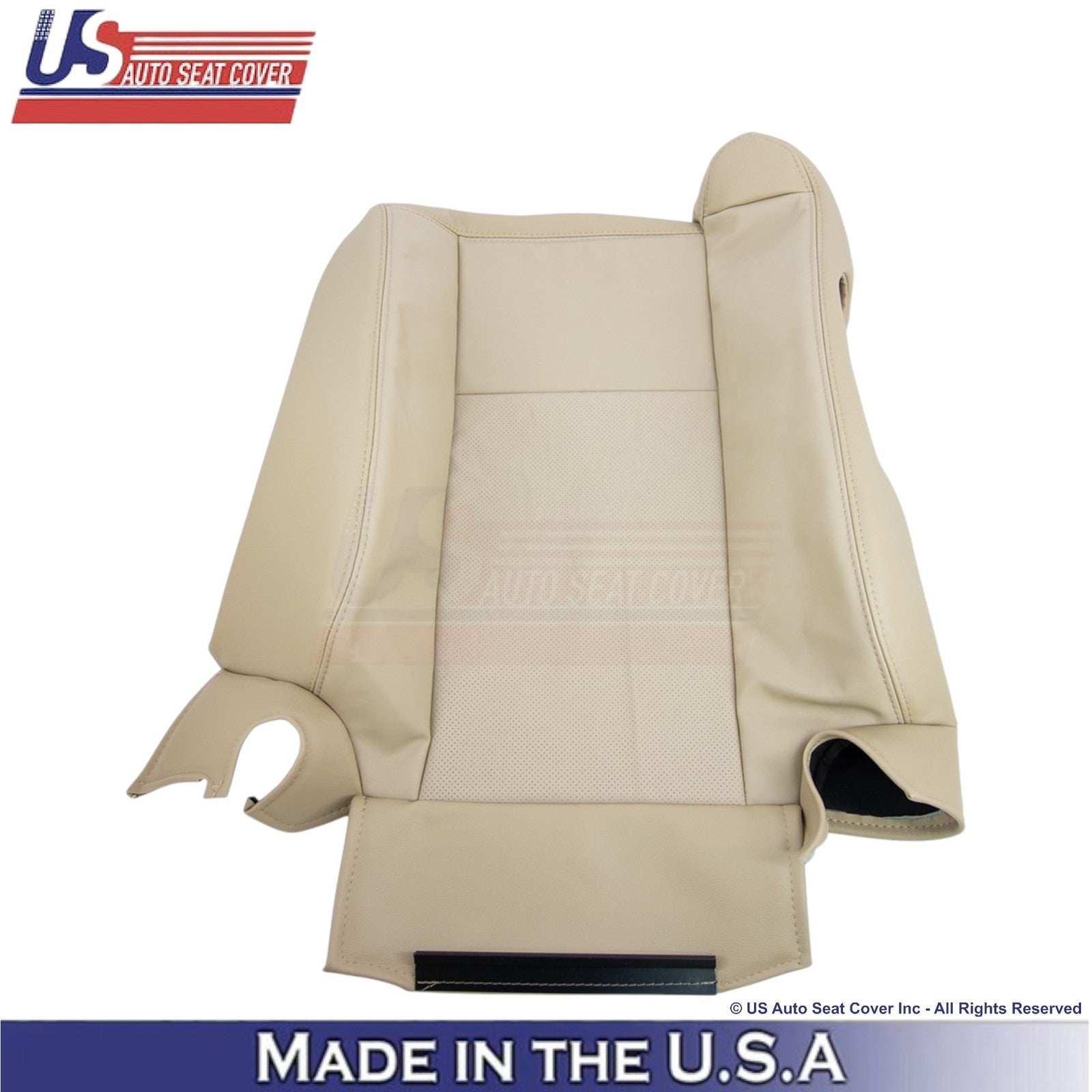 2003-2007 Fits Cadillac CTS Leather Front OEM Replacement Seat Covers Tan