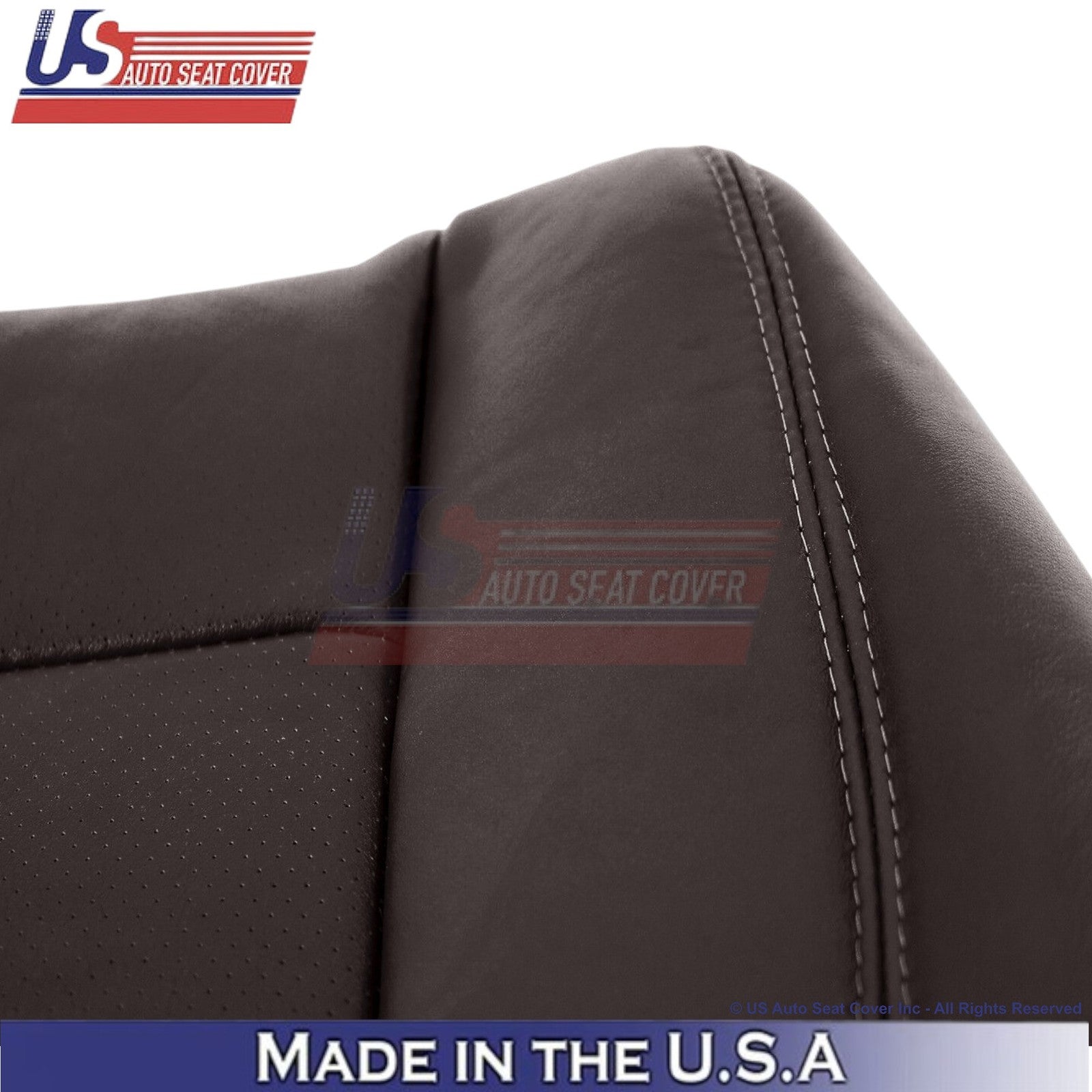 2015-2016 For Ford F250 F350 Genuine Leather Front Bottom Seat Covers Mesa Brown