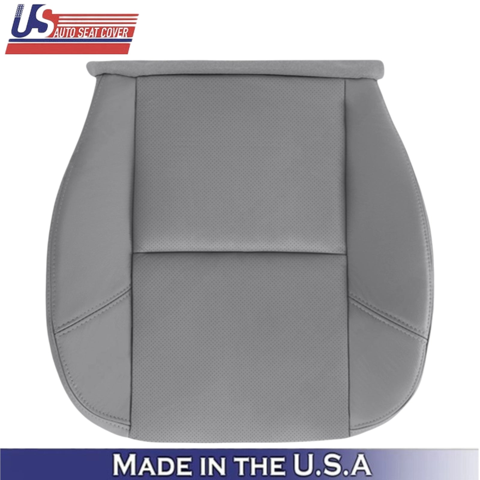 2009-2014 For GMC Sierra Denali Leatherette Front Seat Covers Light Titanium