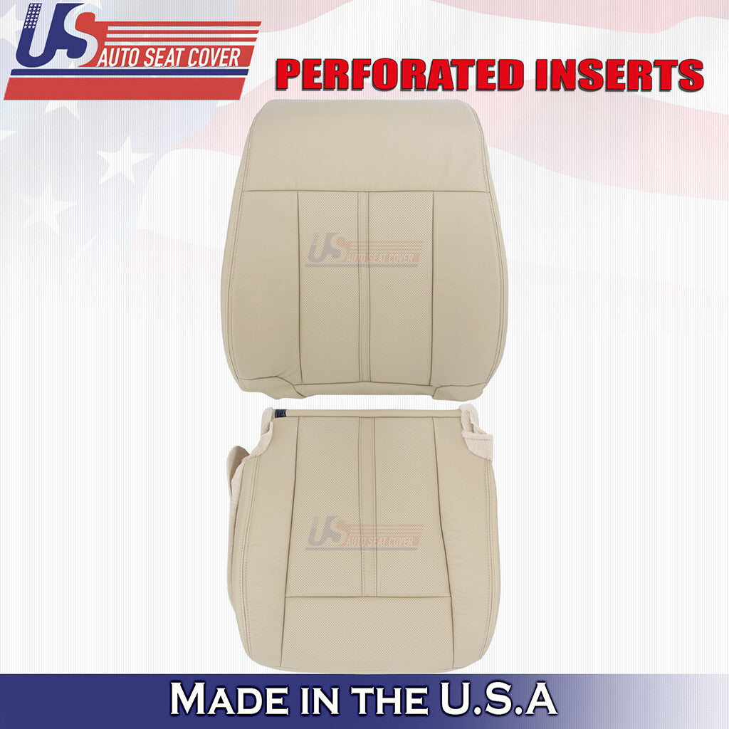 2015-2017 For Lincoln Navigator Leather Driver Side Replacement Seat Covers Tan