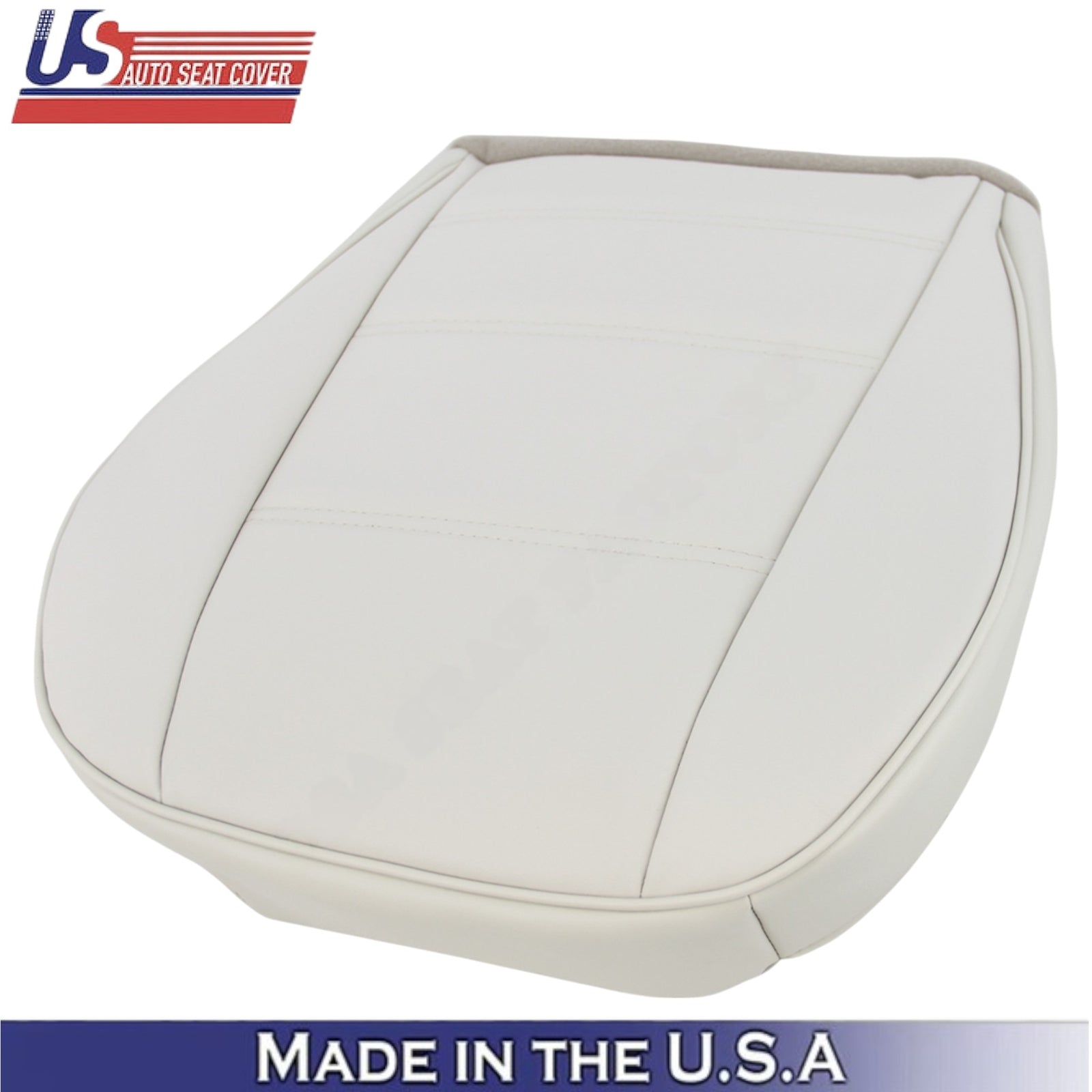 1999-2004 For Ford Mustang V6 Leatherette Driver Bottom Seat Cover Oxford White